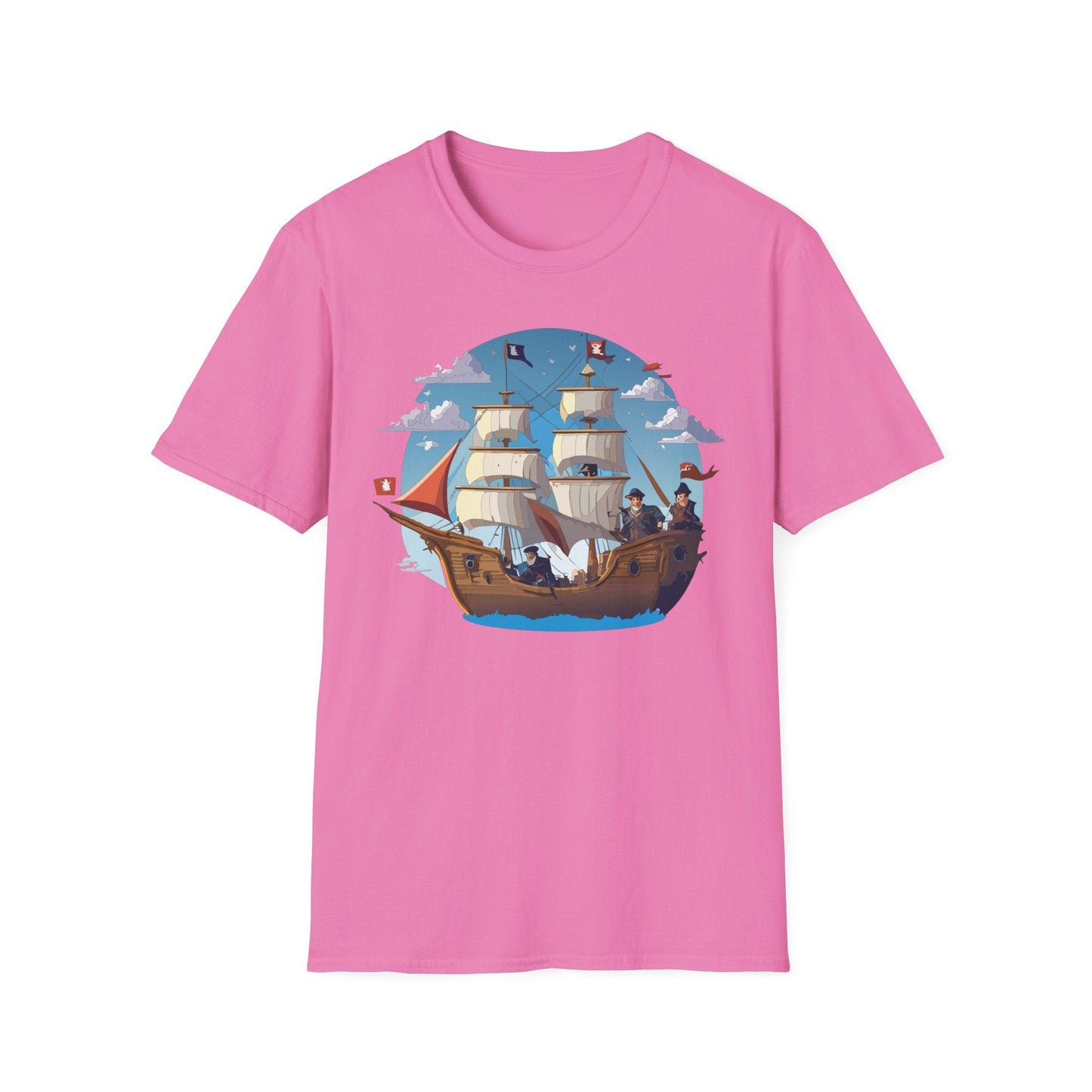 Ship T Shirts Frigate Vessel Tee Unisex Gildan Softstyle 64000 100 Percent Cotton