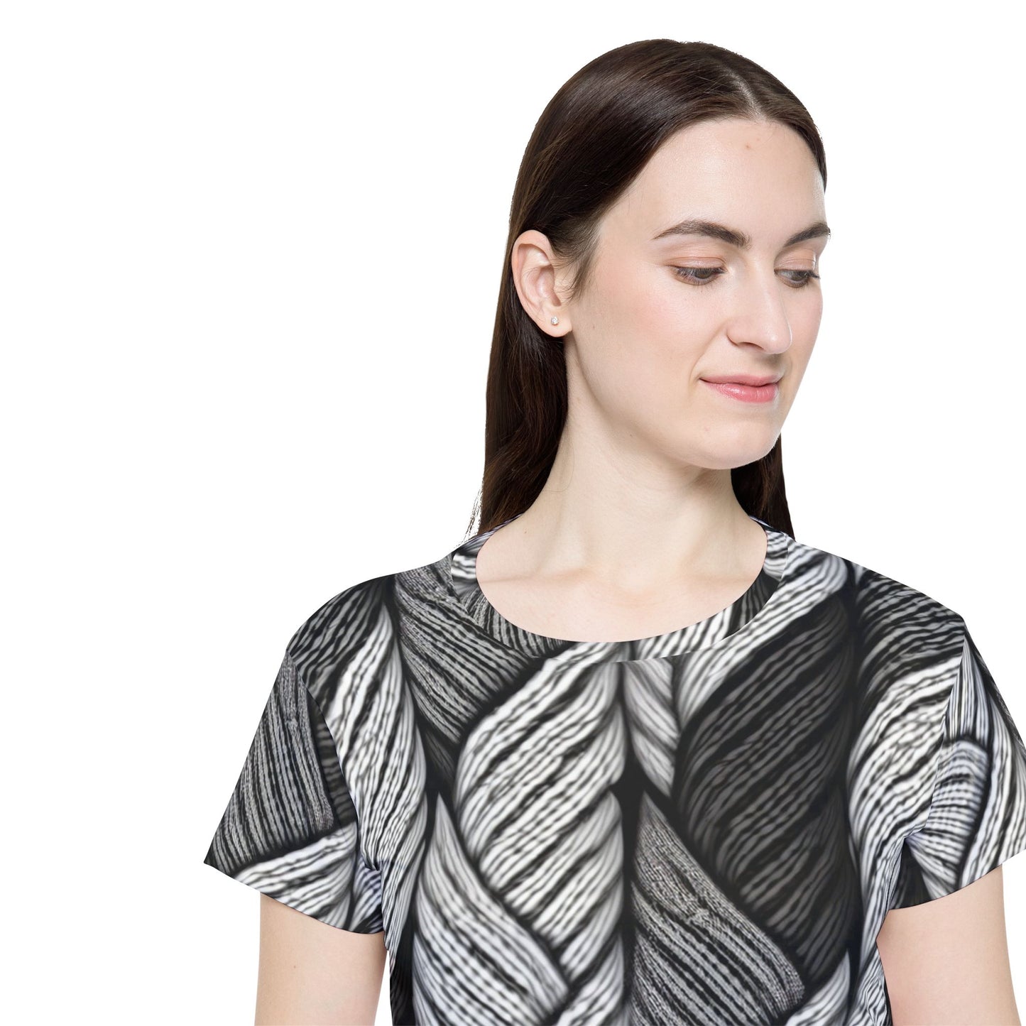 抽像印花襯衫，帶有抽象圖案的襯衫