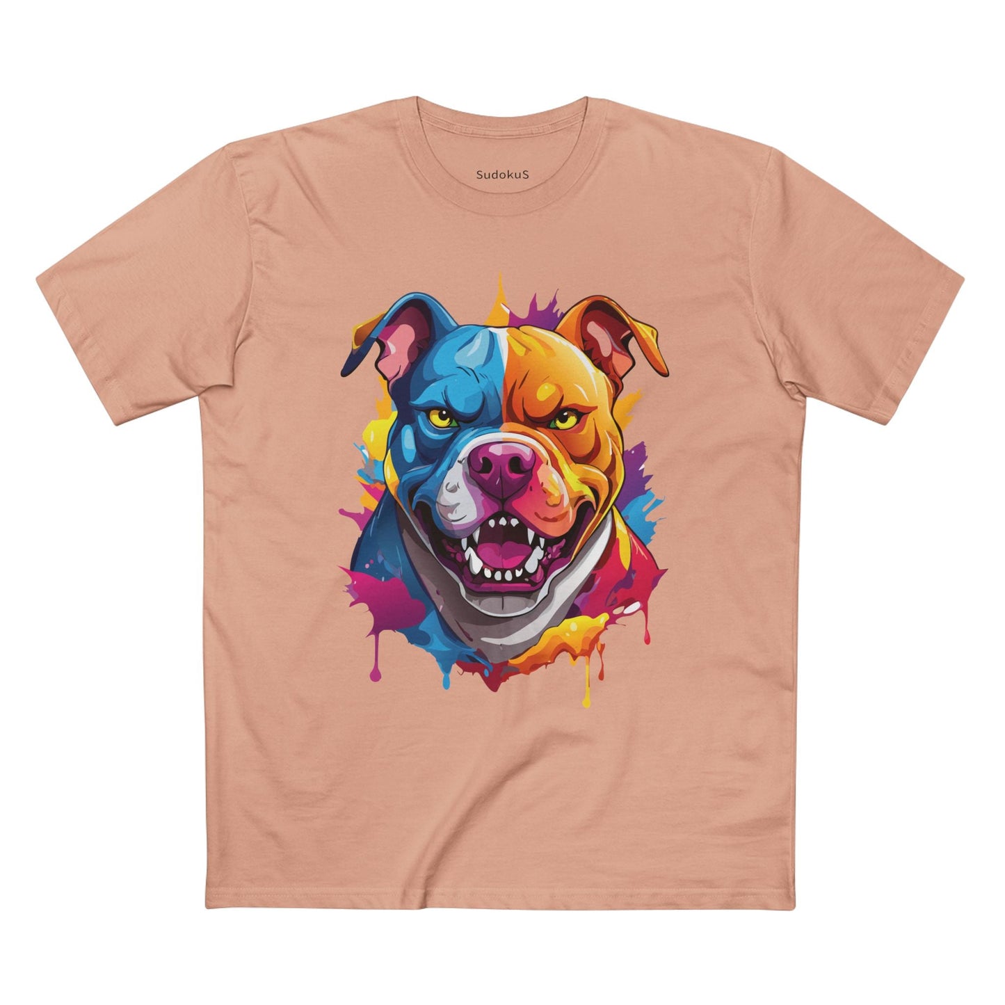Dog Graphic Unisex 100 Cotton Staple Tee with Animal Design Artwork 37