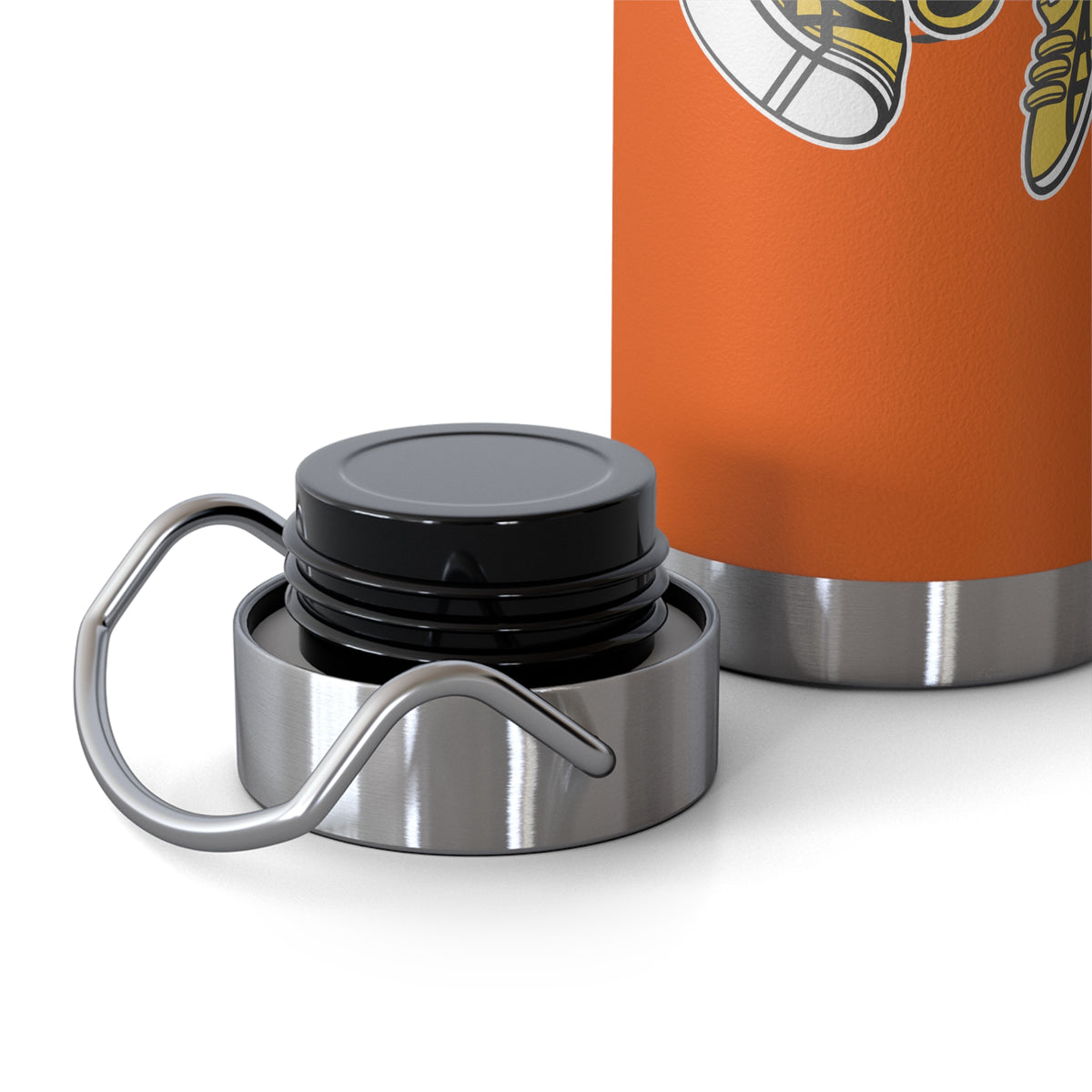 22oz Copper Insulated Water Bottle with Cartoon Design - CV19