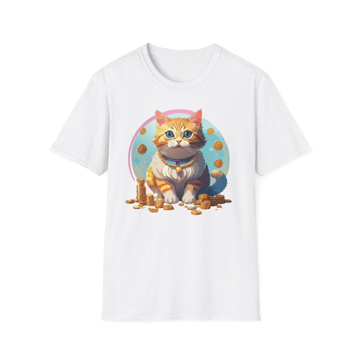 Lucky Cat Illustration T-Shirt | "I'm a lucky cat" design