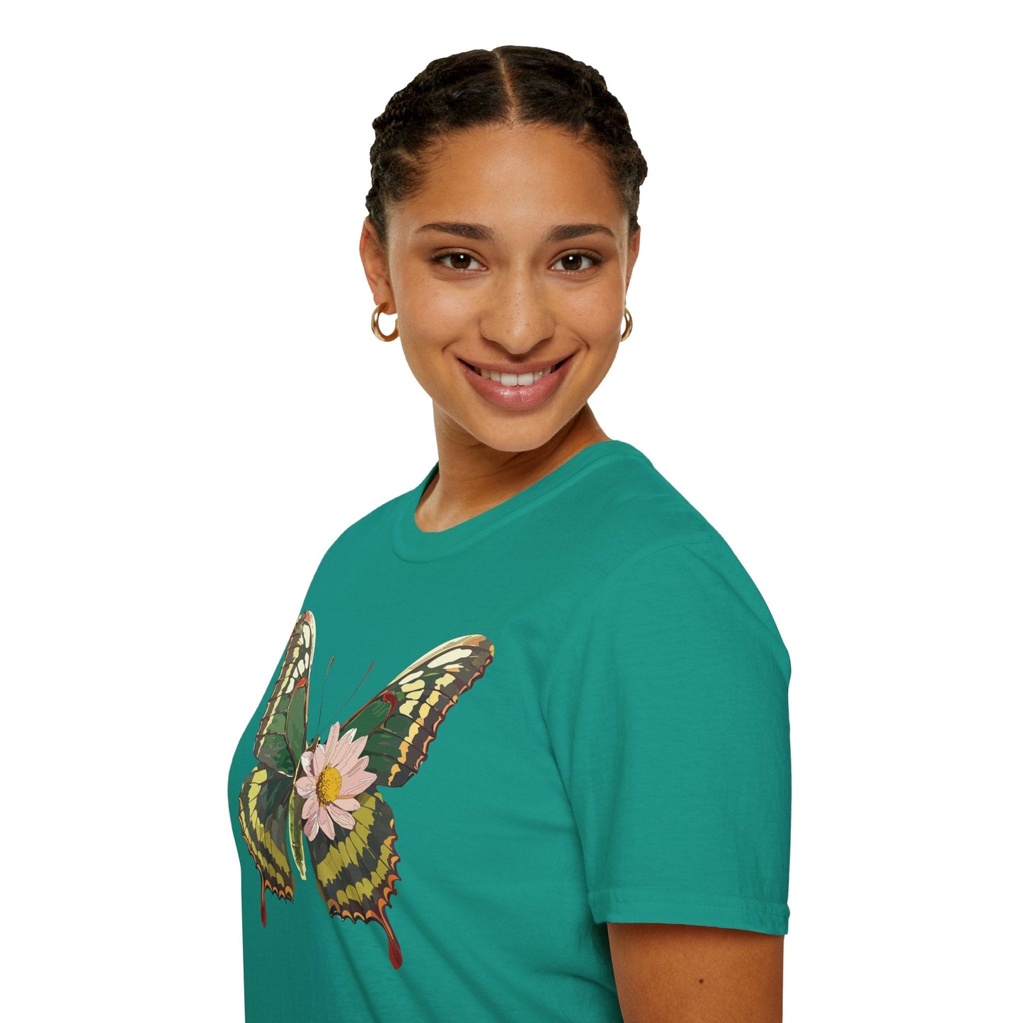 Butterfly Shirt Unisex Monarch Butterfly Tee Gildan Softstyle 64000 100% Ring Spun Cotton