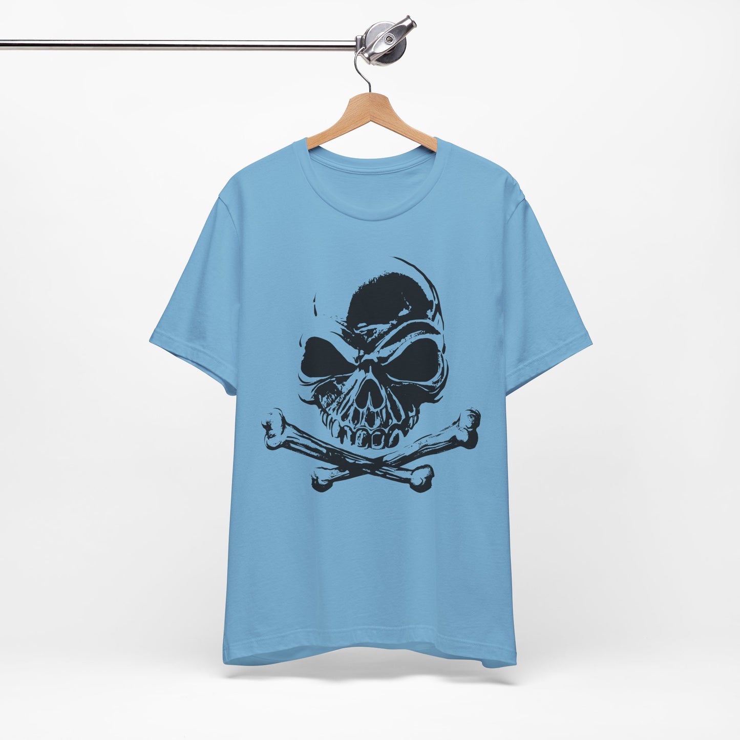 Black Skull Graphic Design Tee, Skull Shirt, Vintage Tees, Art Design T-Shirt, Vintage Graphic Tee, Art Shirts with Skulls