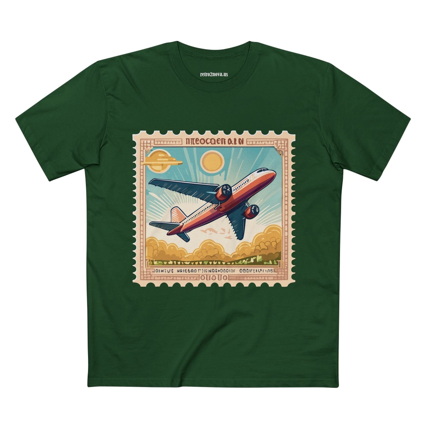 Stamp Shirt Postage Stamp Tee PS5 Unisex Premium Cotton Art Tee By Retro2Nova Pro