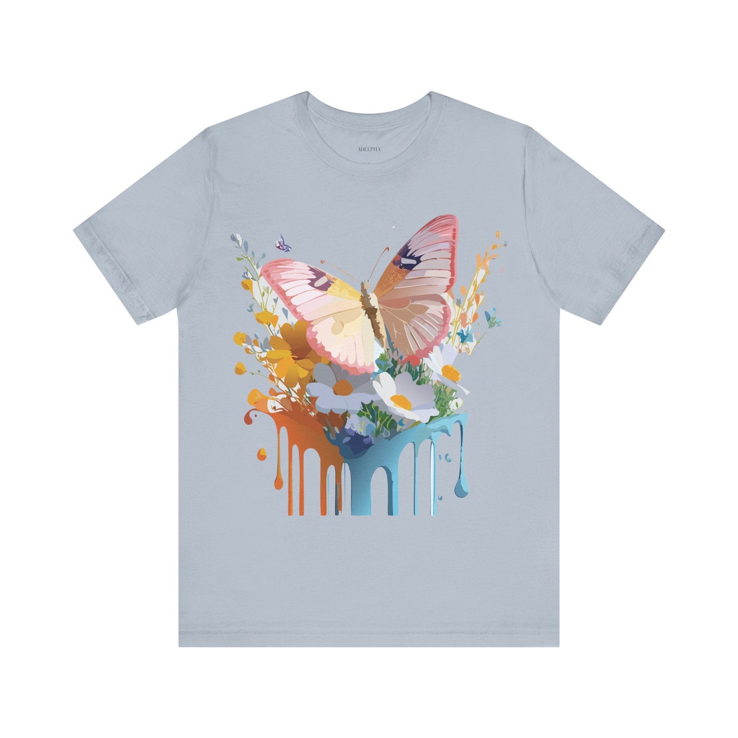 Butterfly Graphic Tee Unisex Short Sleeve Art Design By Adelpha