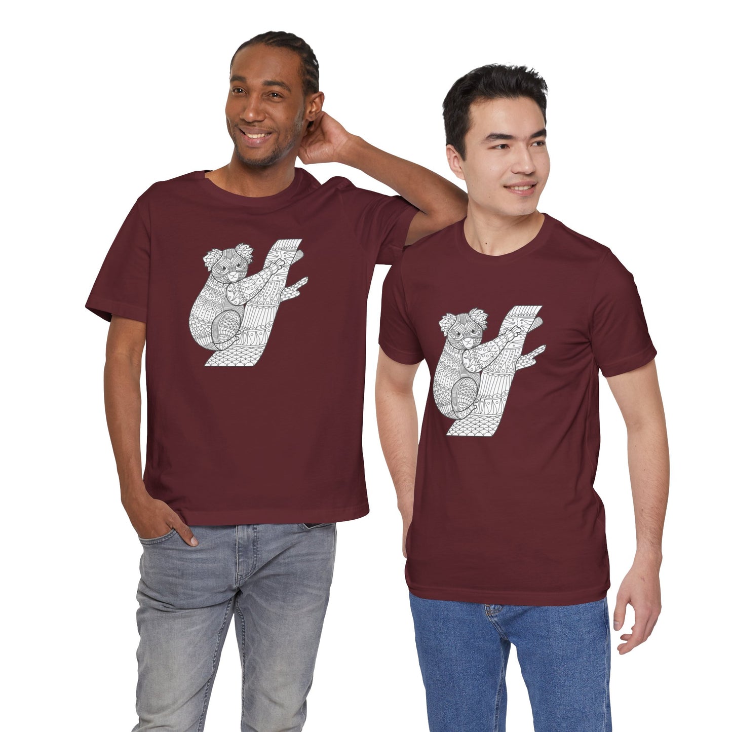 Camiseta unisex con estampado de animales 