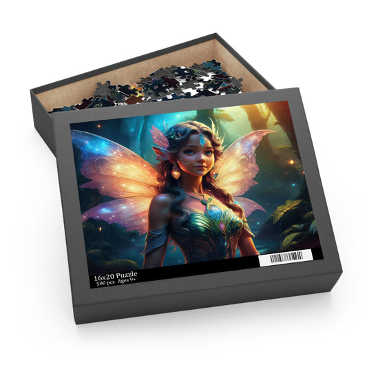 Fairy Puzzle 500-Chipboard Pieces in Box | Kids Puzzles Size: 16" x 20",  Ages 9+ and Family pn8