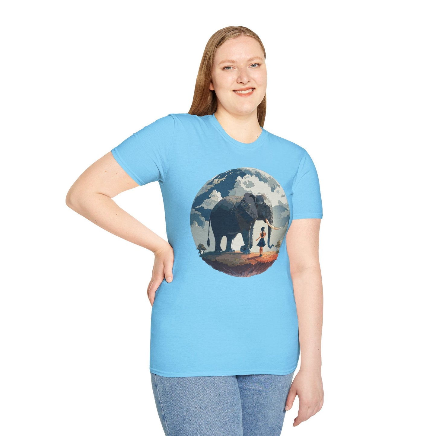 Womens Graphic T Shirt Art Design Tee Softstyle Gildan 64000 100 Percent Ring Spun Cotton