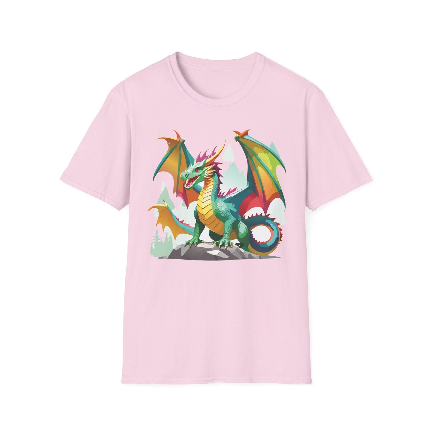 Dragon Graphic T Shirt for Men and Women Unisex Animal Design Softstyle Cotton Tee Premium Quality