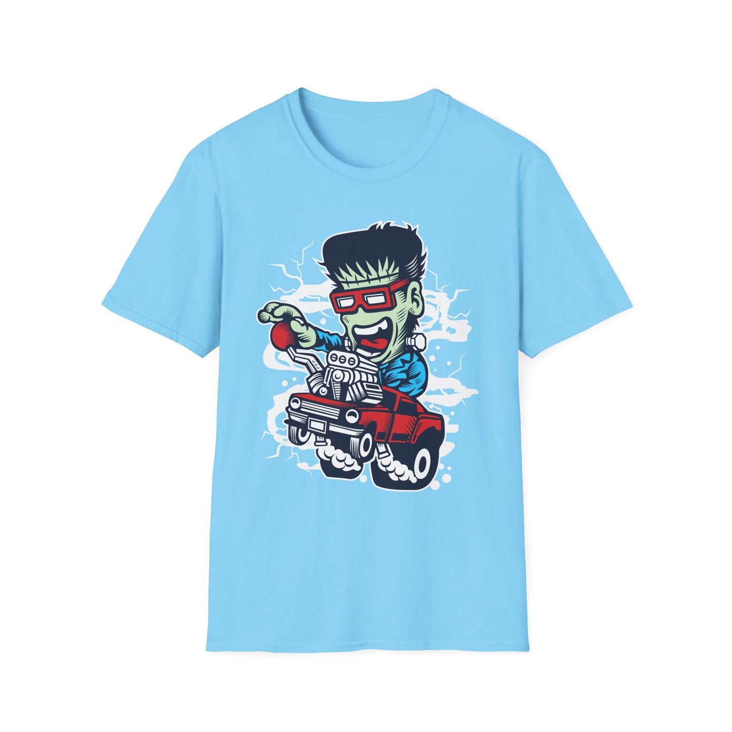 Cartoon T Shirt Animation Tee Funny Unisex Softstyle Gildan 64000 100 Percent Cotton