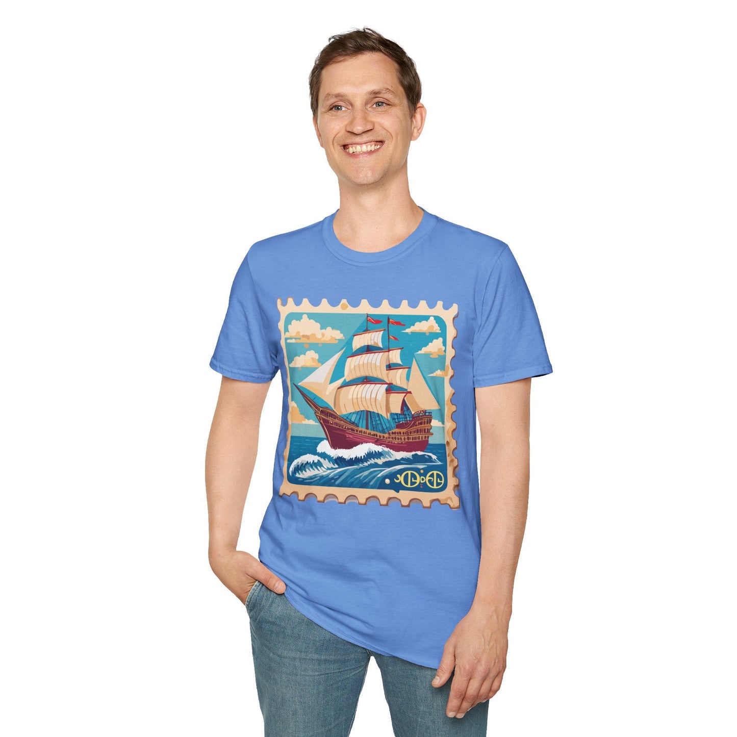 Ship T Shirts Frigate Vessel Tee Unisex Softstyle Gildan 64000 100 Percent Cotton