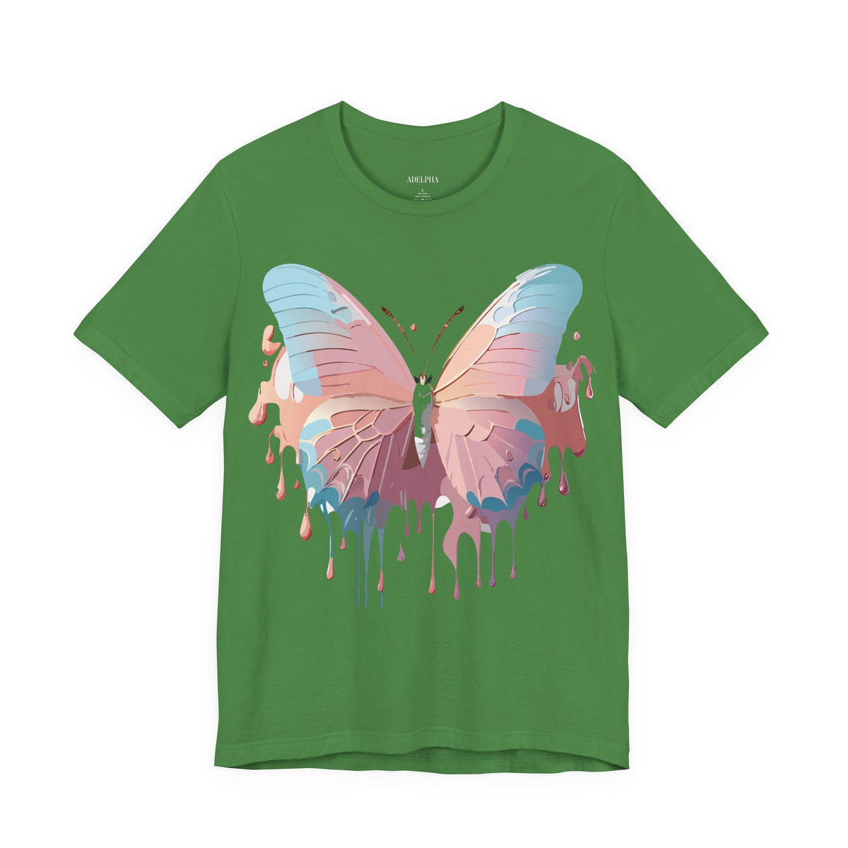 Butterfly Graphic Unisex Cotton Bella+Canvas Tee with Art Design n92