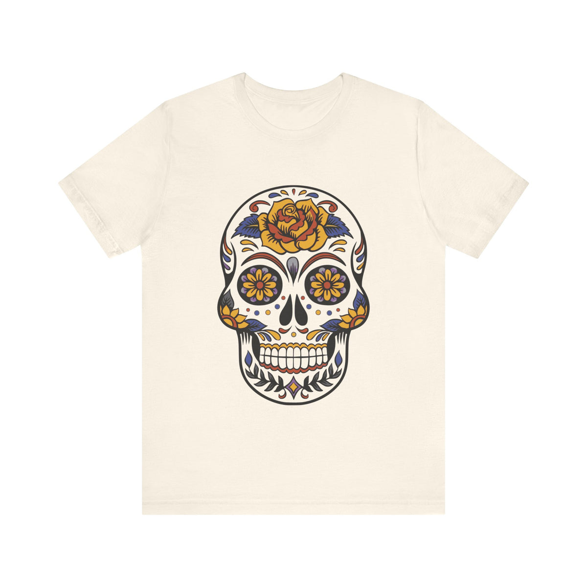 Camiseta unisex de algodón con calavera