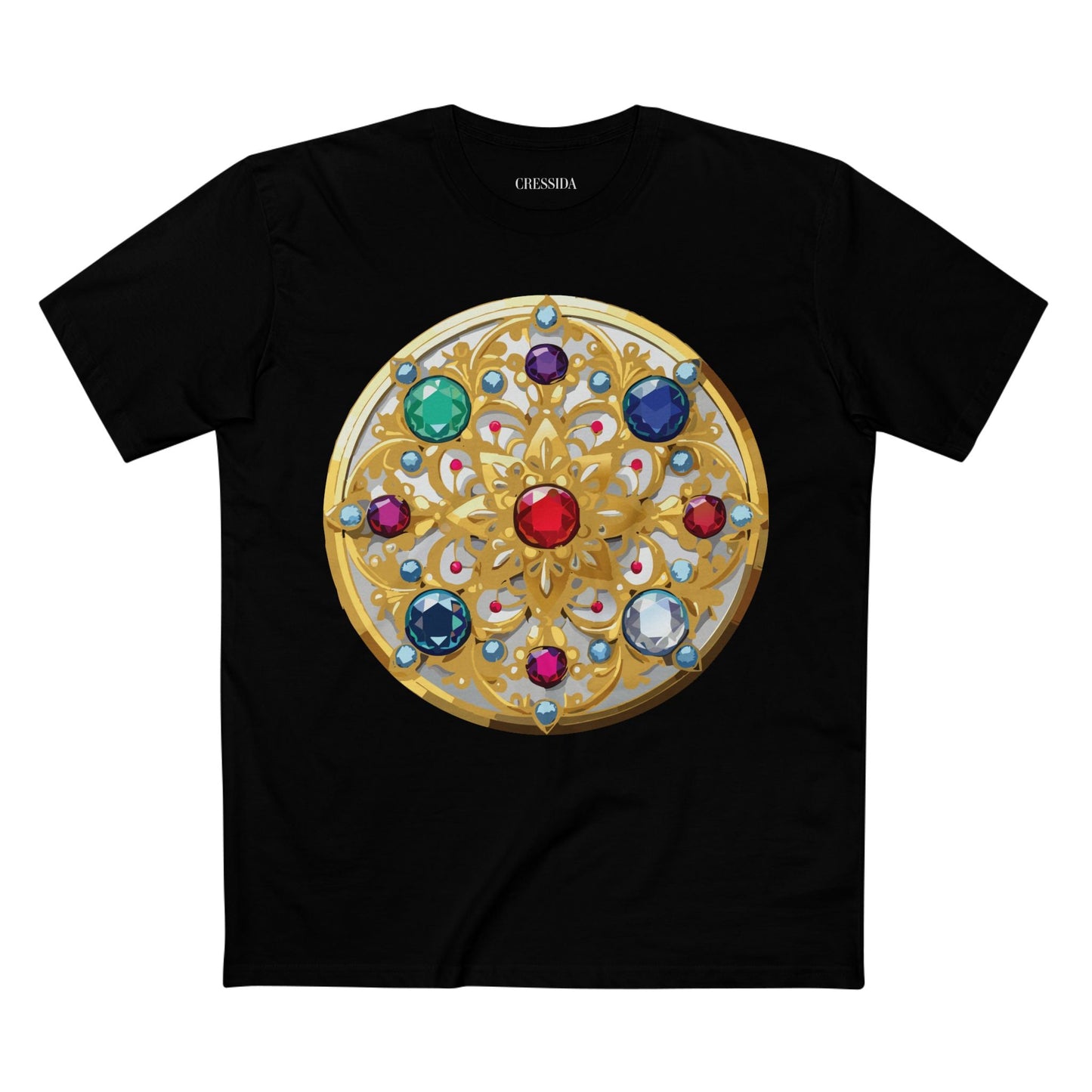 Medallion Graphic T-Shirt Unisex 100 Cotton With Gold Art Design Medal Tee 6