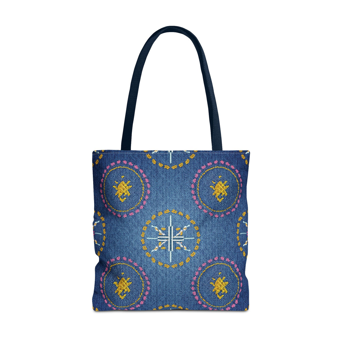 Diwali Graphic Denim Fabric Imitation Print Unisex Canvas Bag Poly Spun 3 Sizes Tote Bag 205-3