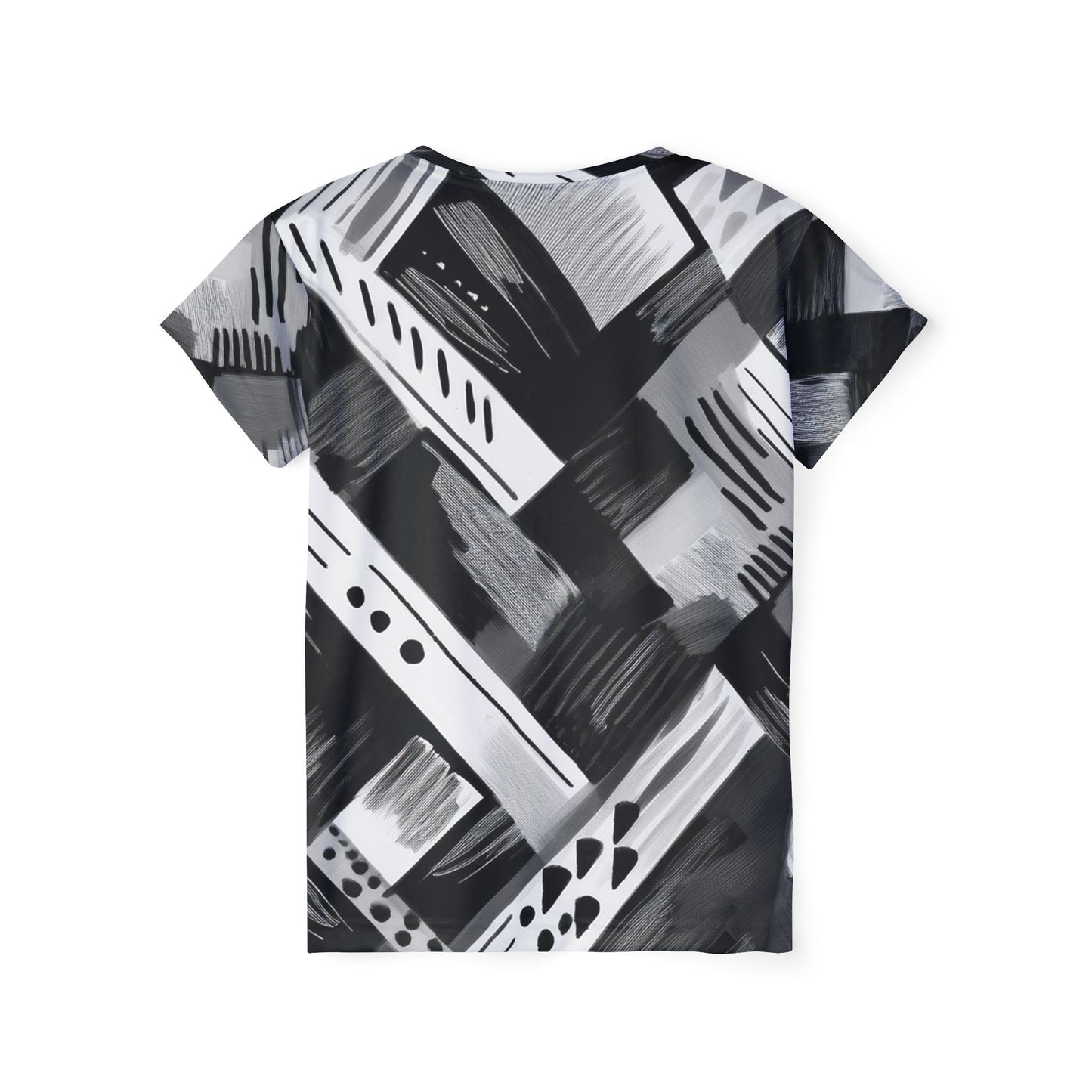 抽像印花襯衫，帶有抽象圖案的襯衫