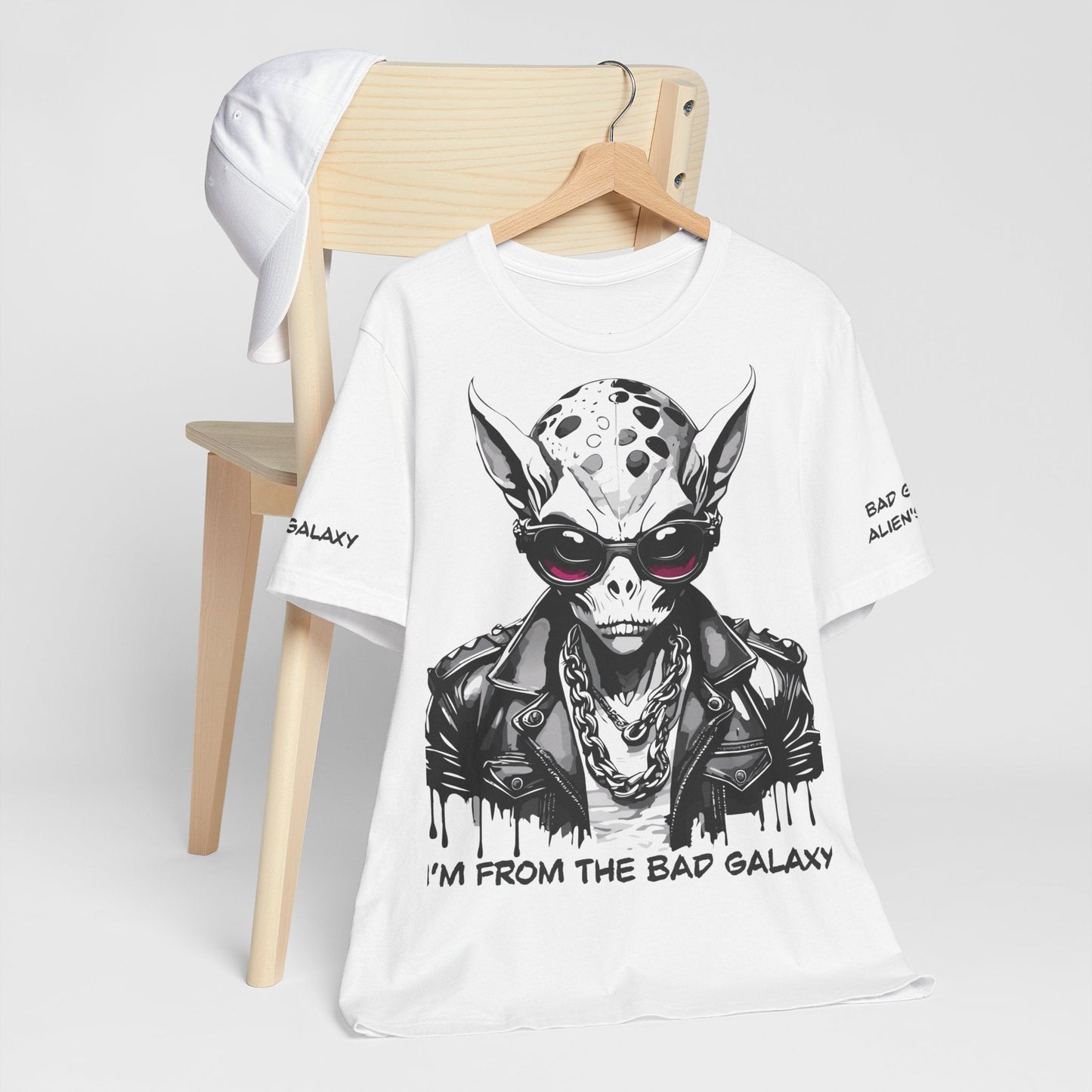 Alien Tee Shirt From Bad Galaxy 100 Cotton Made To Order With Eco Friendly Inks USA