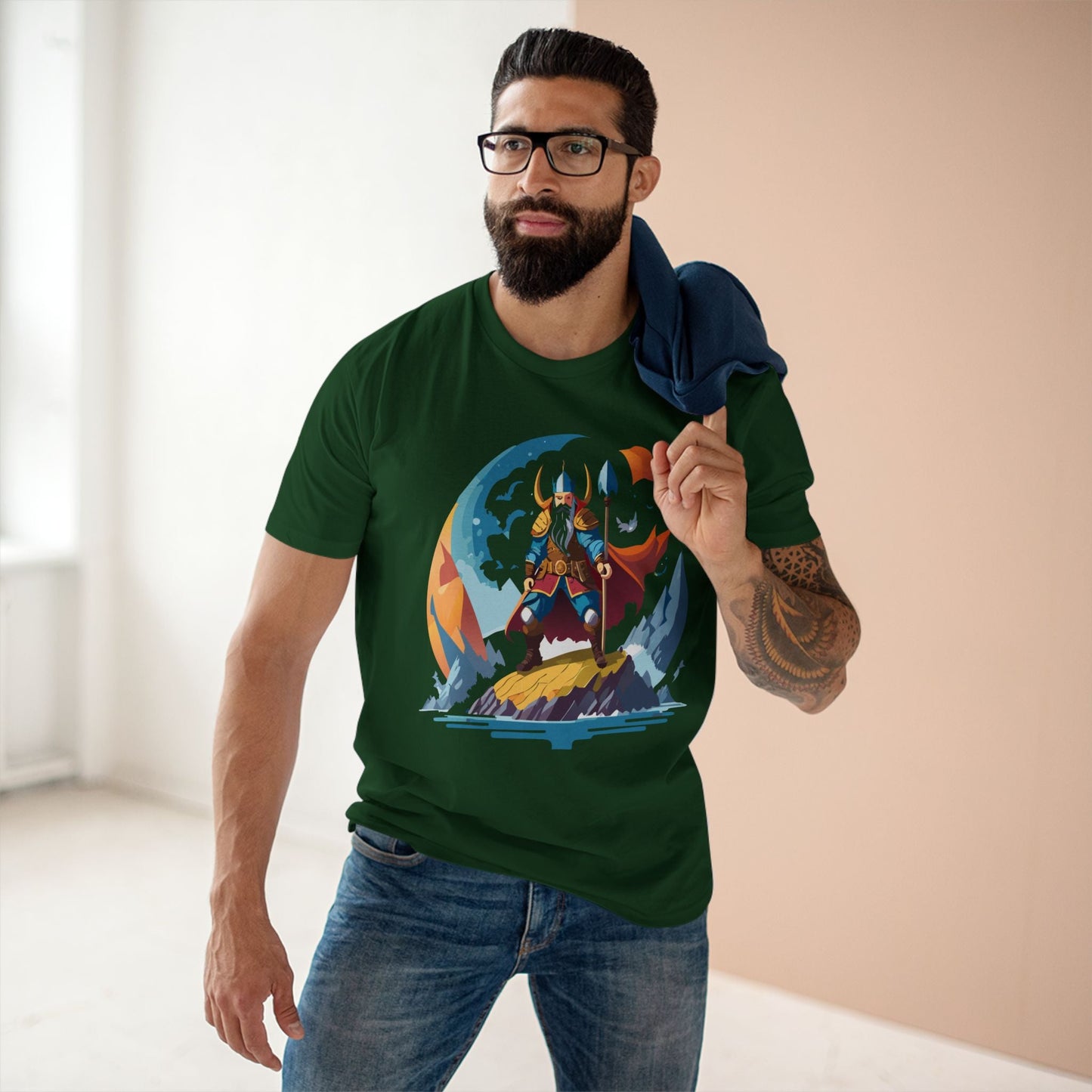 Viking Graphic Unisex 100 Cotton Staple Tee 8