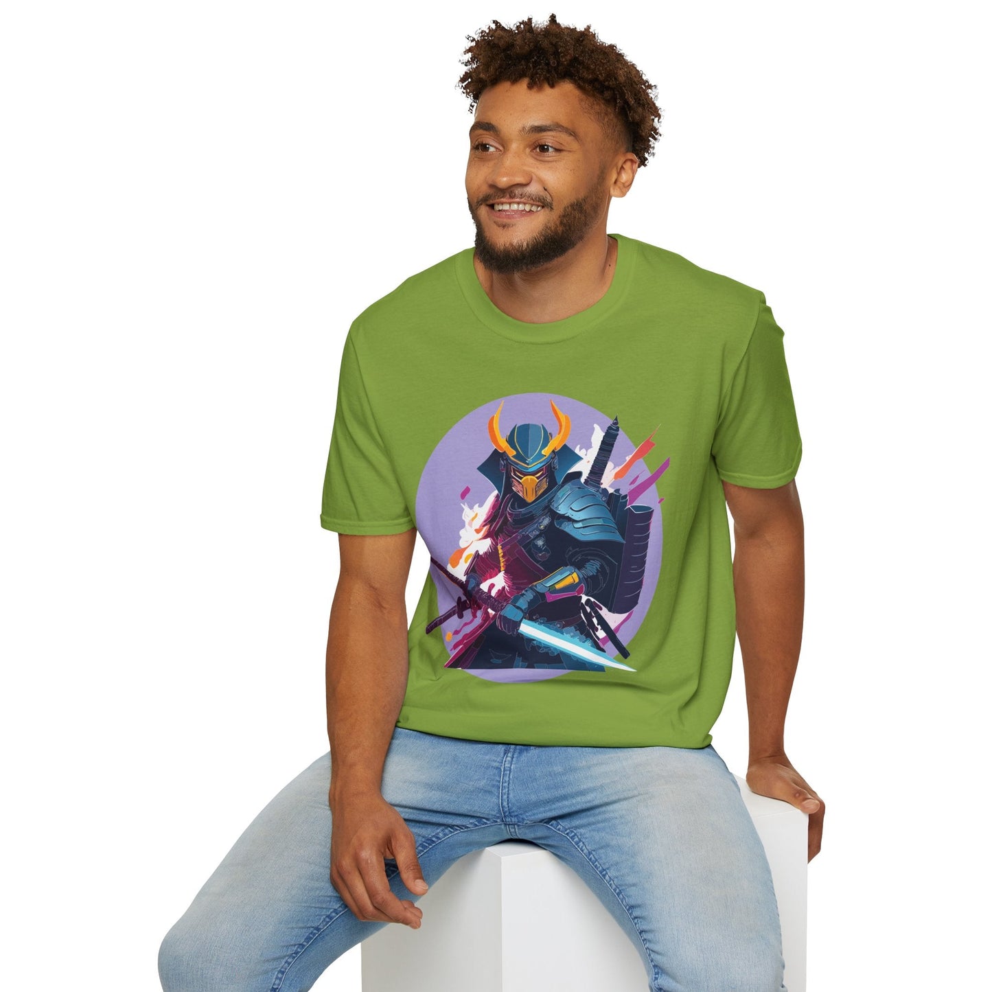 Samurai Shirt Unisex Softstyle Tee 100 Percent Ring Spun Cotton Comfortable Everyday Wear