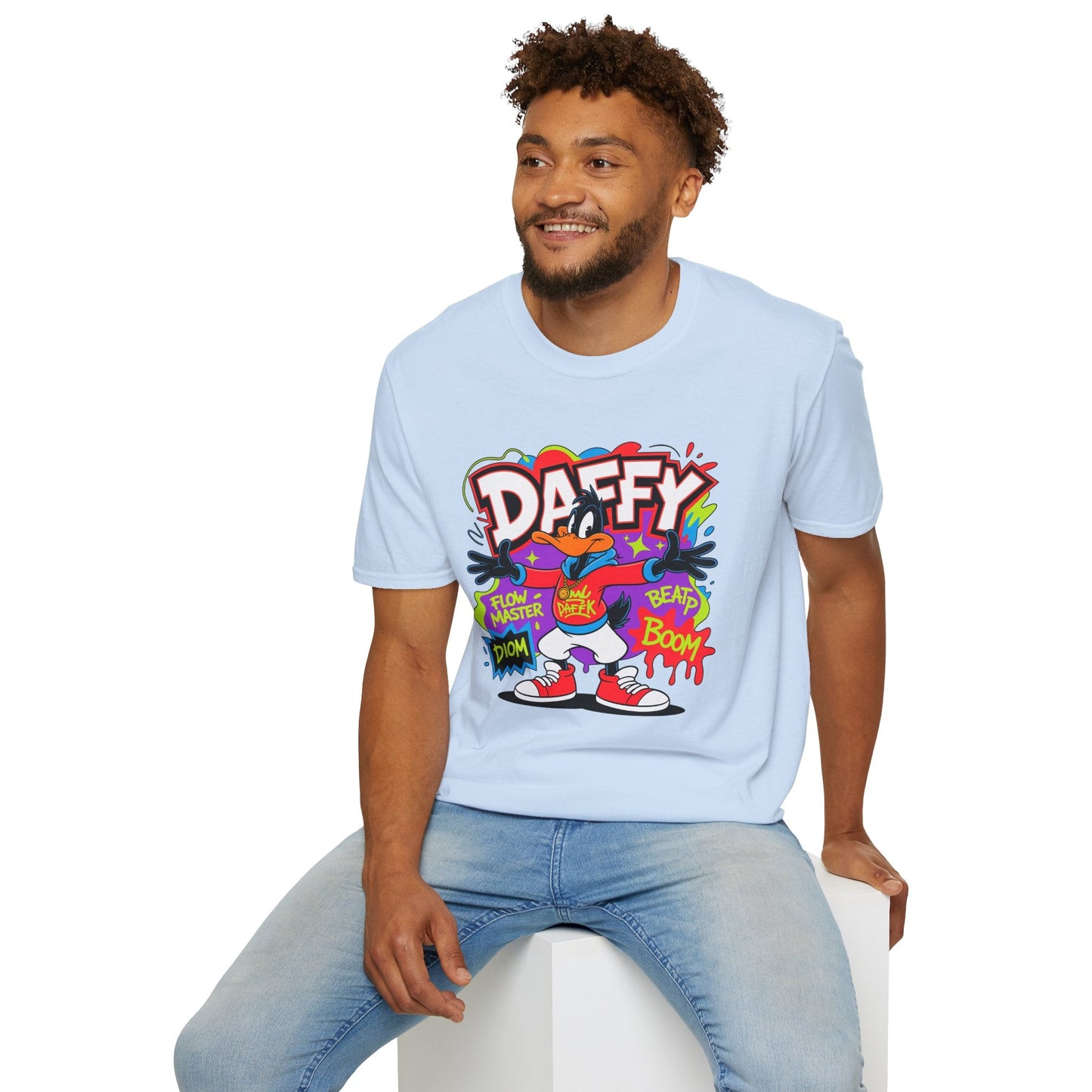 Unisex Cartoon T Shirt With Animation Graphic Funny Animals Tee Gildan Softstyle 64000