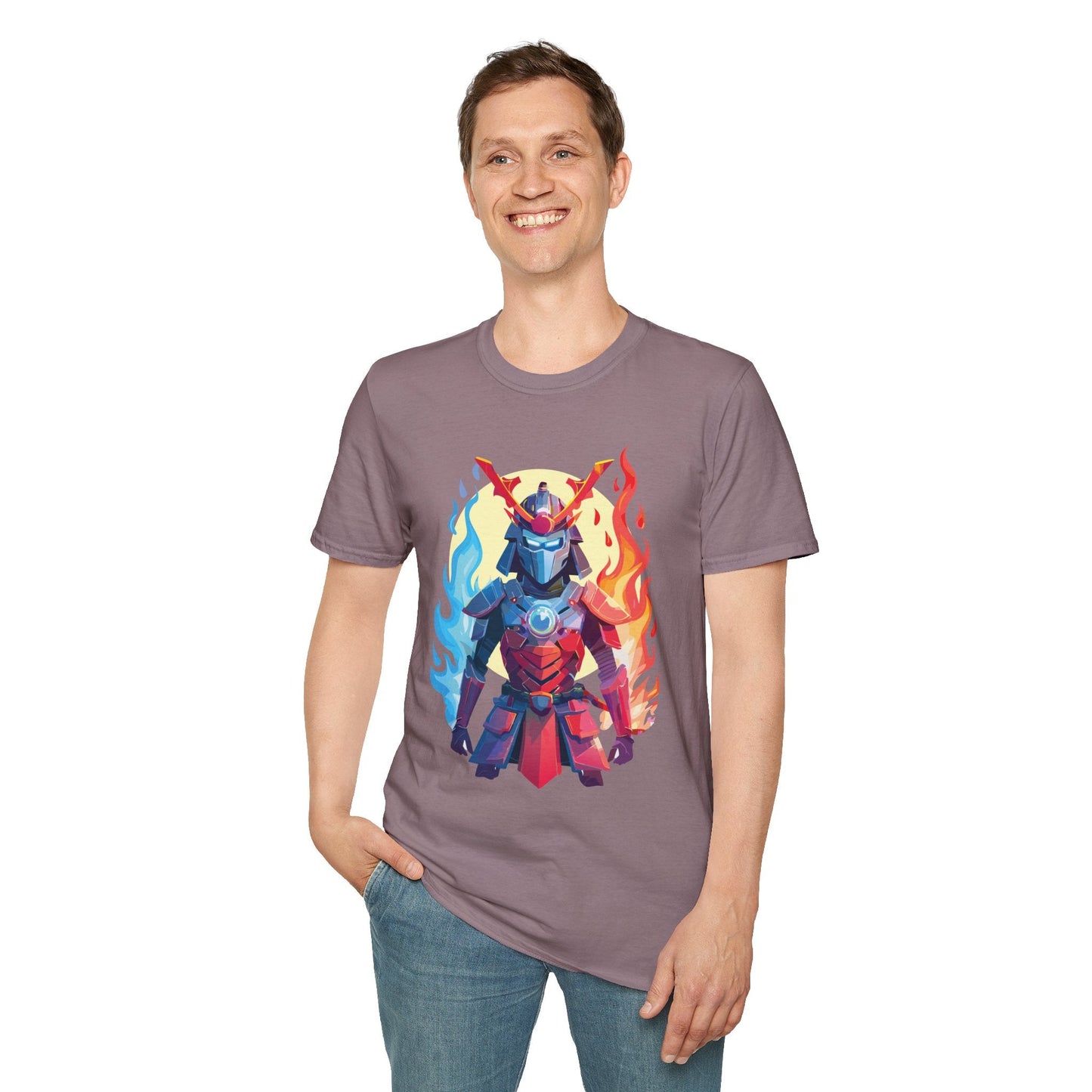 Samurai Shirt Unisex T Shirt Softstyle Ring Spun Cotton Gildan 64000 100 Percent Cotton Tee