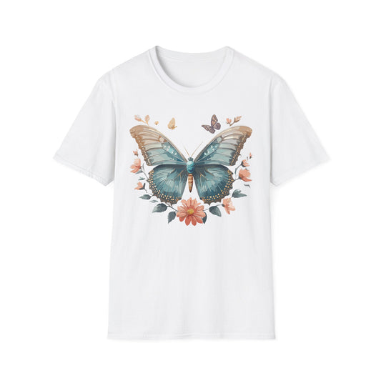 Butterfly Shirt Unisex Monarch T Shirt Gildan Softstyle 64000 Ring Spun Cotton Tee Breathable Comfort