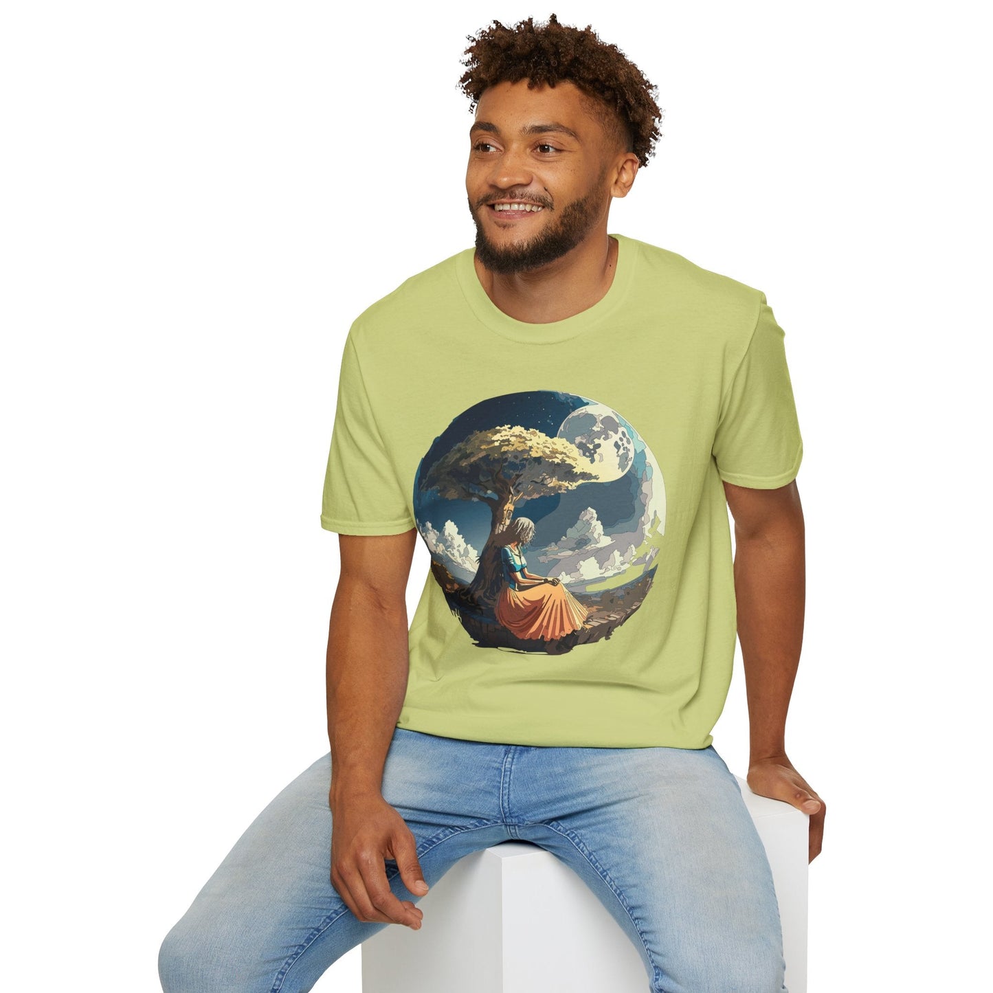 Unisex Graphic T Shirt Art Design Tee Softstyle 64000 Ring Spun Cotton Comfortable