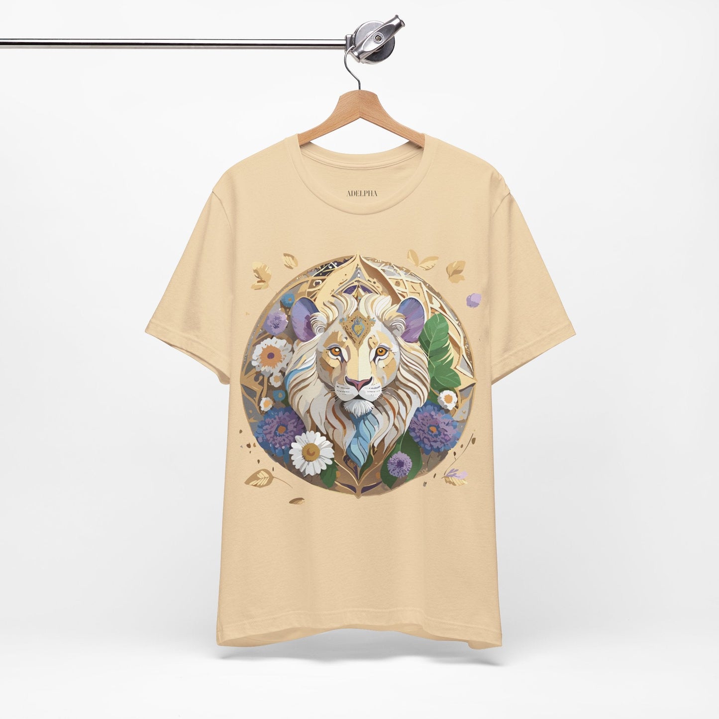 Adelpha Graphic Tee Unisex Medallion Shirt Vintage Inspired Art Design Short Sleeve