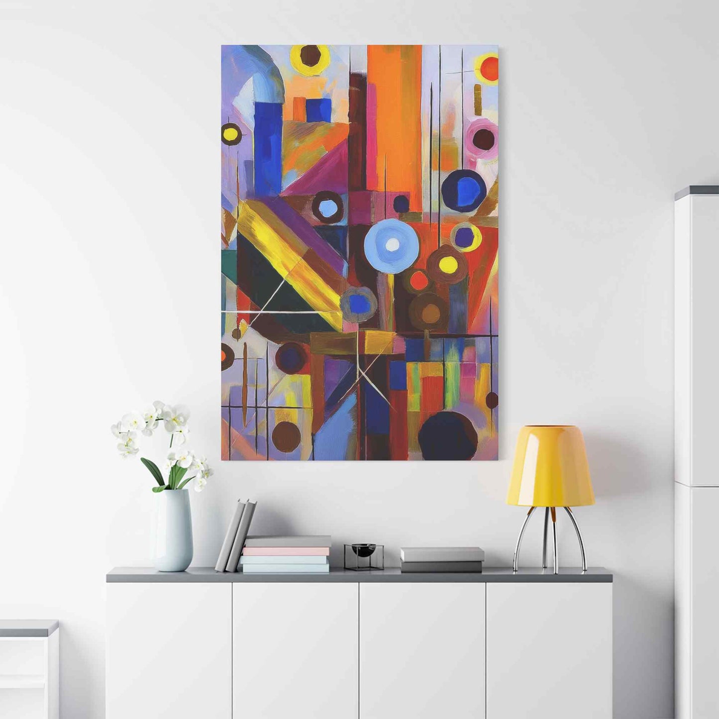 Abstract Painting Print Canvas 20x24,20x30,24x30, 24x32,24x36,30x40, 32x48,36x48,40x60 Pine-Wood Inner Frame ABS-4