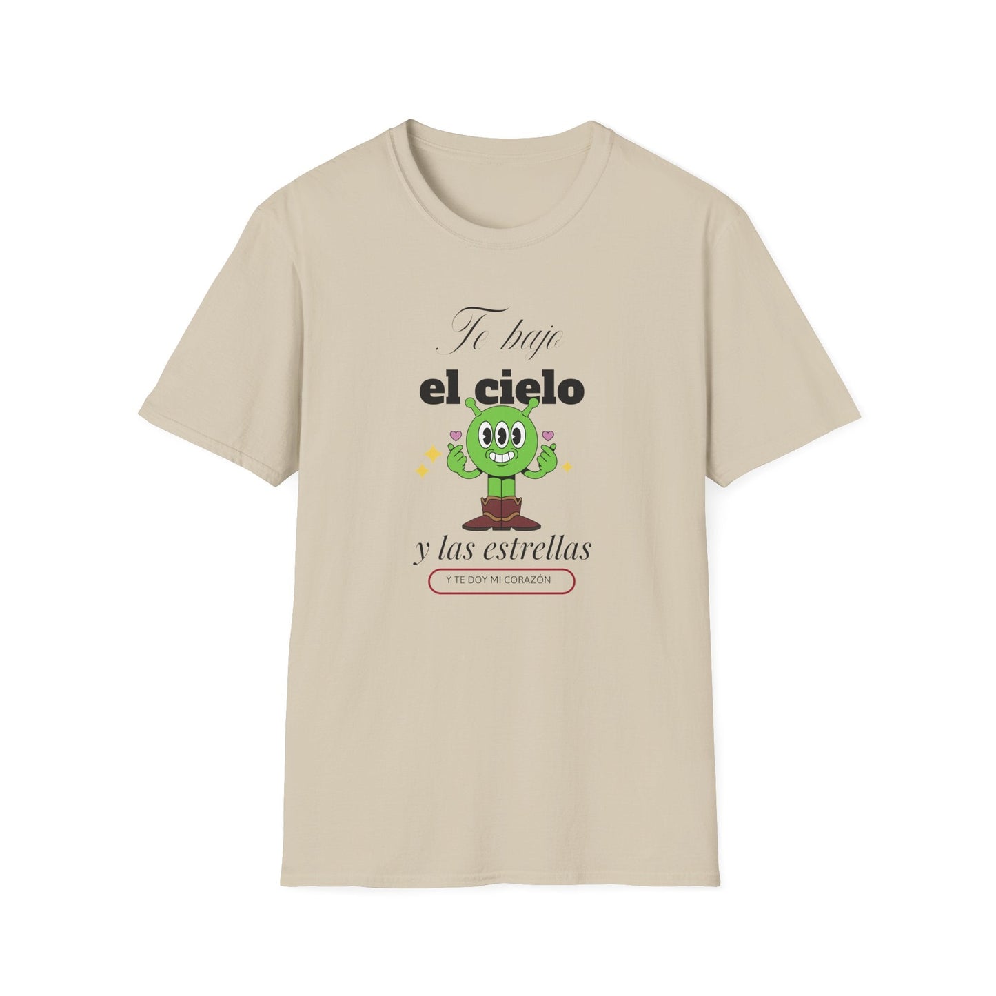 TShirt  Spanish Te llevo el cielo y las estrellas Cute Cactus Graphic