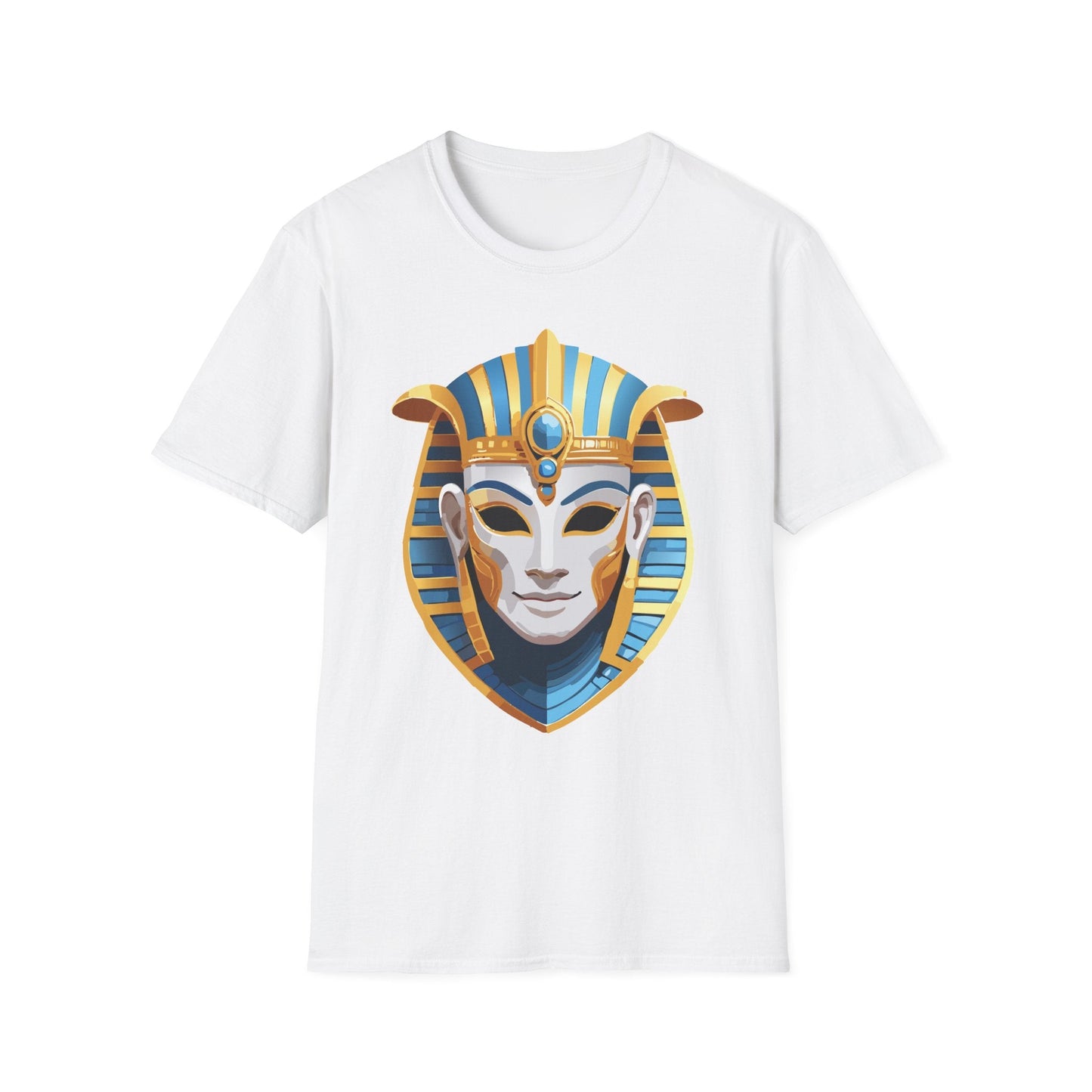 Mask Tee Shirt Unisex Gildan Softstyle 64000 Cotton Tee With Masquerade Design Artwork