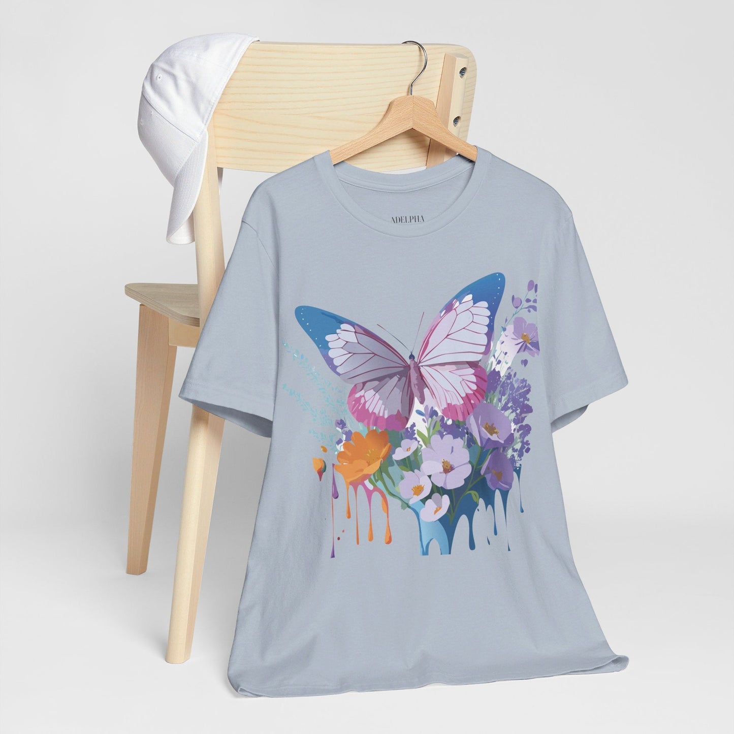 Unisex Butterfly Graphic Tee Adelpha Art Design Vintage Inspired Jersey Tee