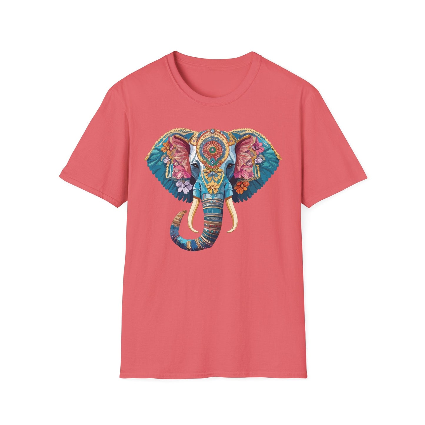 Unisex Elephant Graphic T Shirt Cartoon Elephant Tee Gildan Softstyle 64000 Premium Cotton
