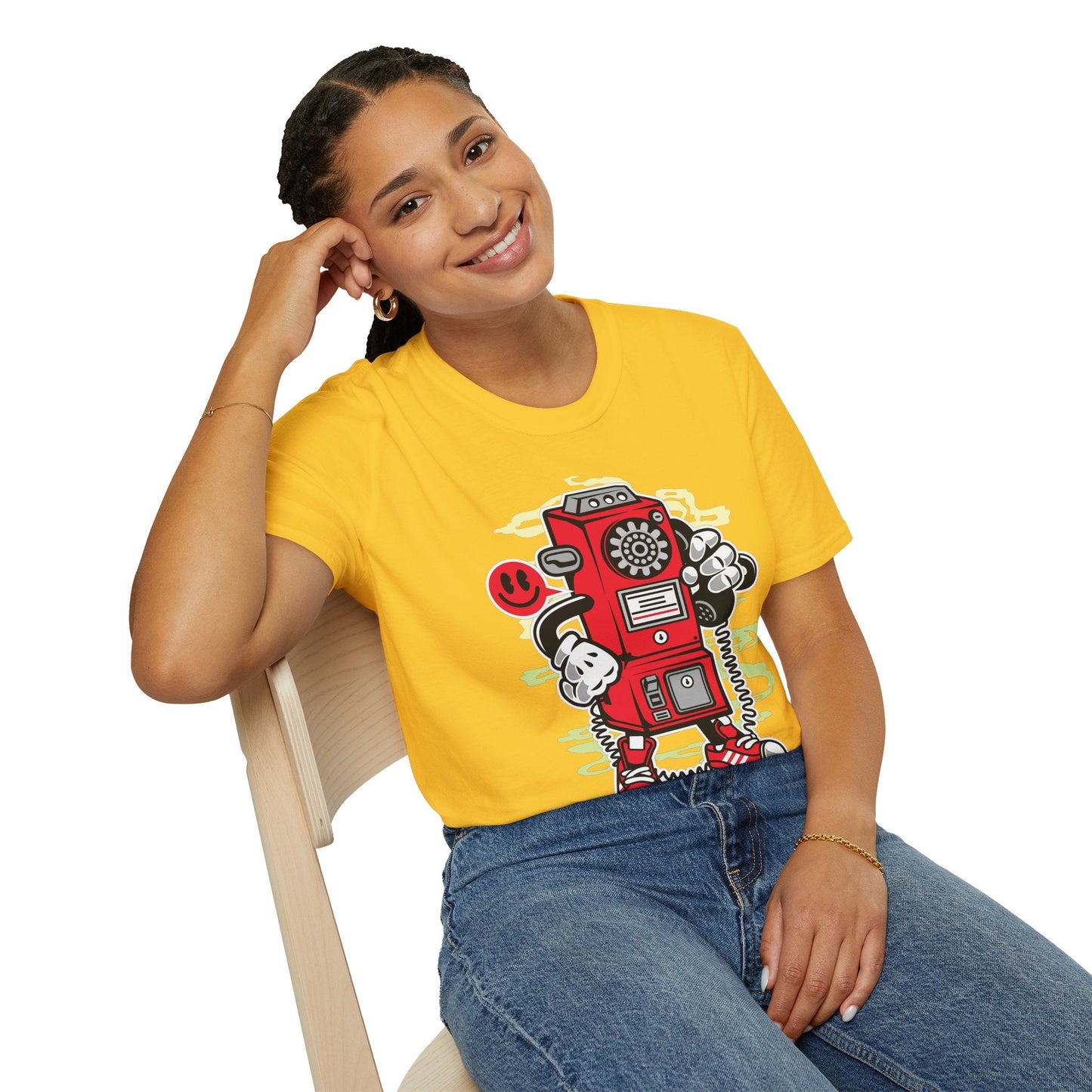 Cartoon T Shirt Animation T Shirt Funny Graphic Tee Softstyle 64000 Unisex Short Sleeve