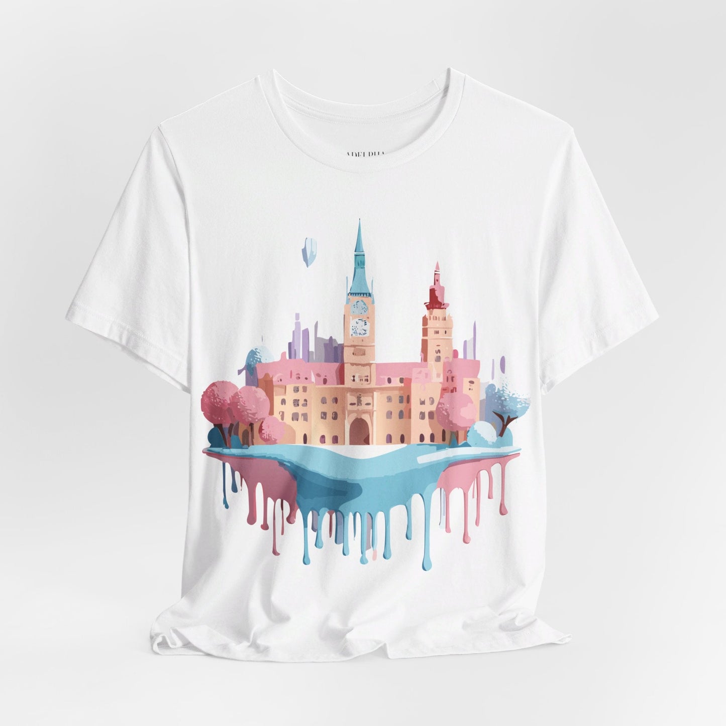 Tourist Shirt Prague Graphic Tee Unisex Jersey Short Sleeve Vintage Style Adelpha