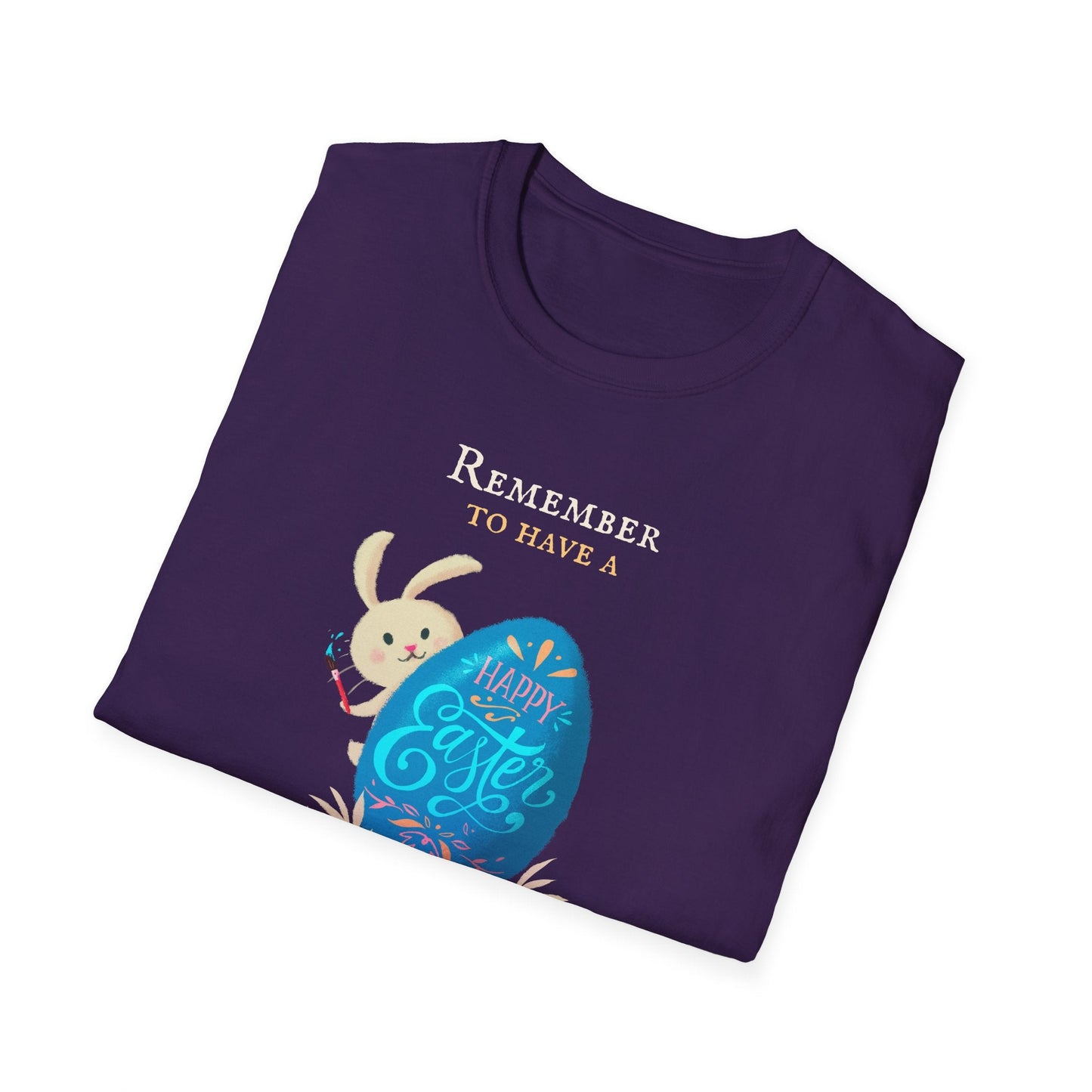 Easter Bunny Egg T Shirt Unisex Softstyle Tee With Easter Signature Prints And Design