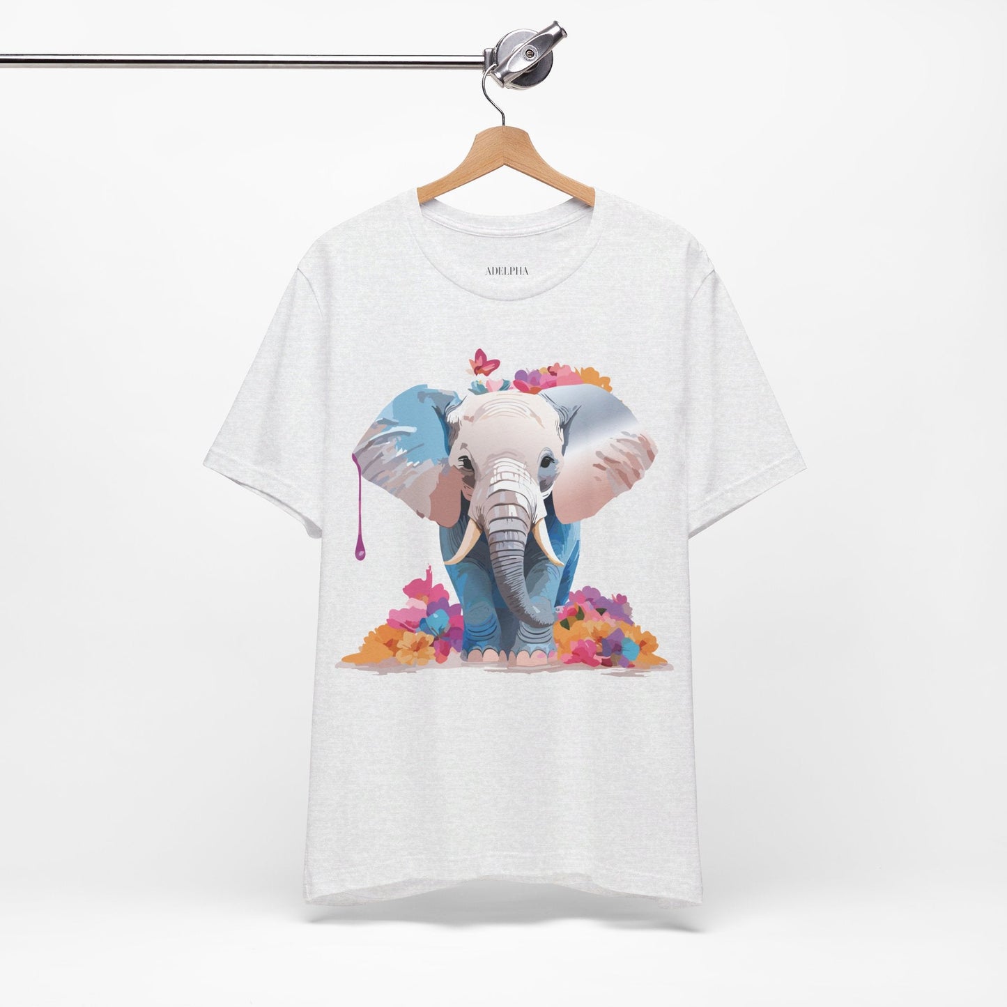 Elephant Graphic Tee From Adelpha Unisex Vintage Inspired Art Design Tee Shirt For Everyday Wear