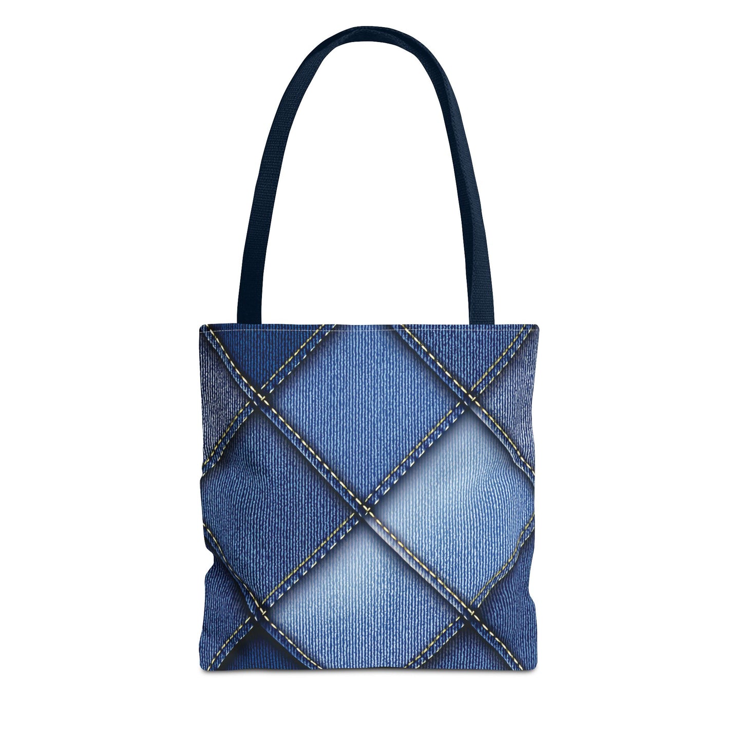 Denim Fabric Imitation Print Unisex Canvas Bag Poly Spun 3 Sizes Tote Bag 101