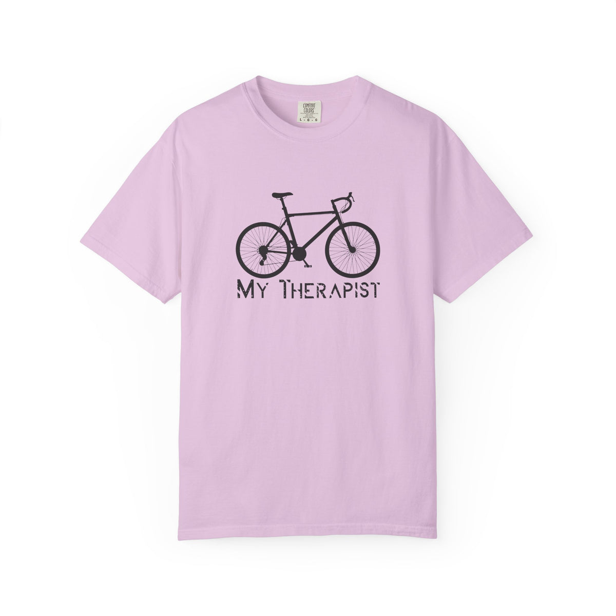 Bicycle My Therapist Bike Cycling Unisex Comfort Colors Garment-Dyed Heavyweight 100 Cotton Art Design T-Shirt w59