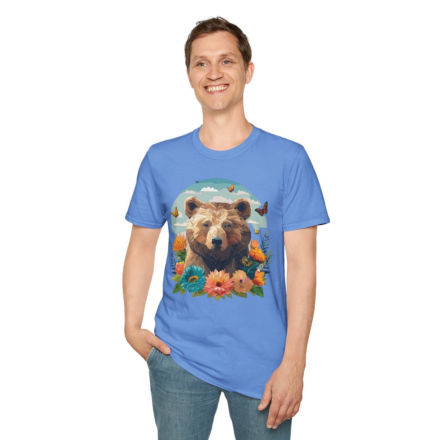 Bear T Shirt Unisex Teddy Bear Tee Softstyle 64000 One Hundred Percent Ring Spun Cotton Short Sleeve