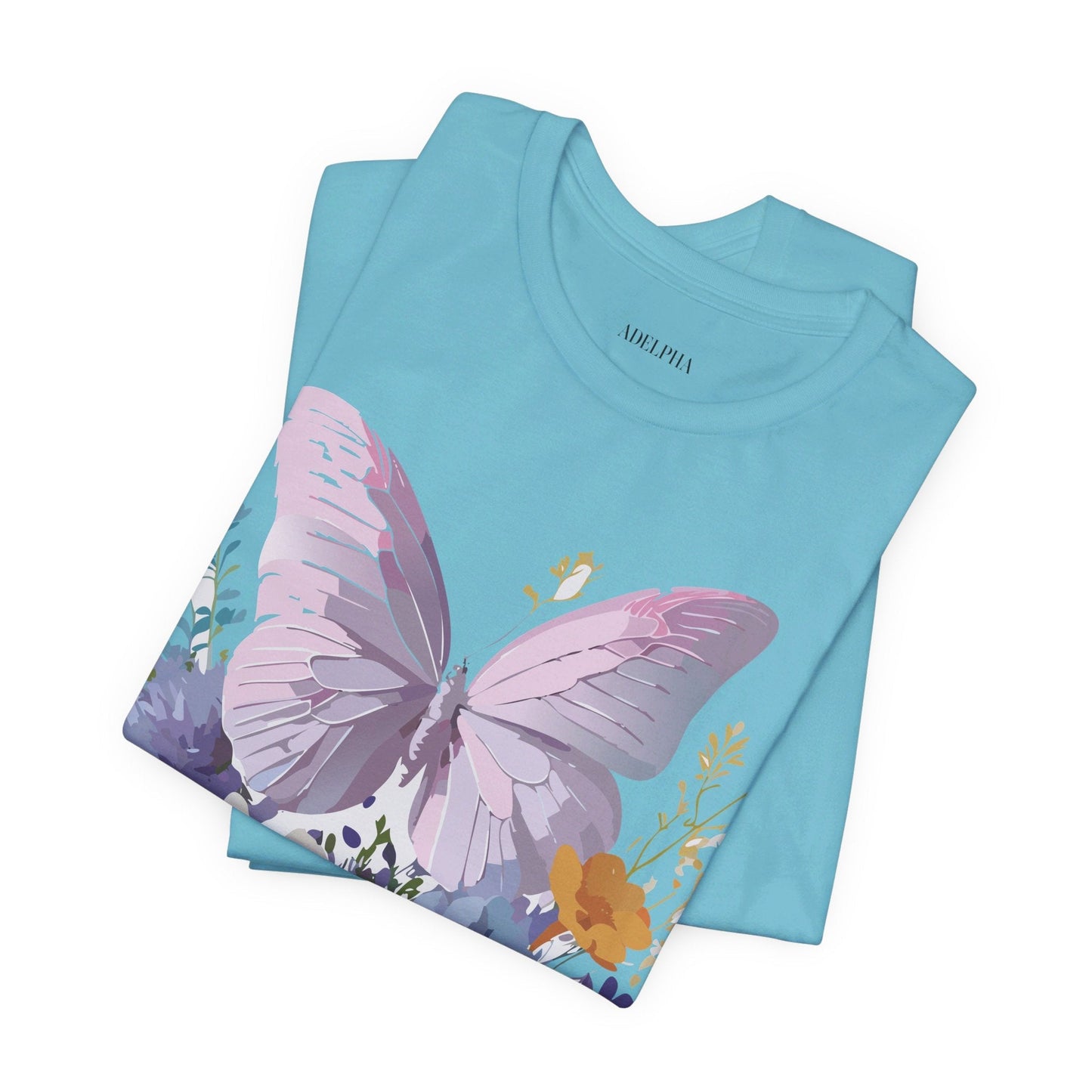 Adelpha Graphic Butterfly Unisex Short Sleeve Graphic Tee Art Design