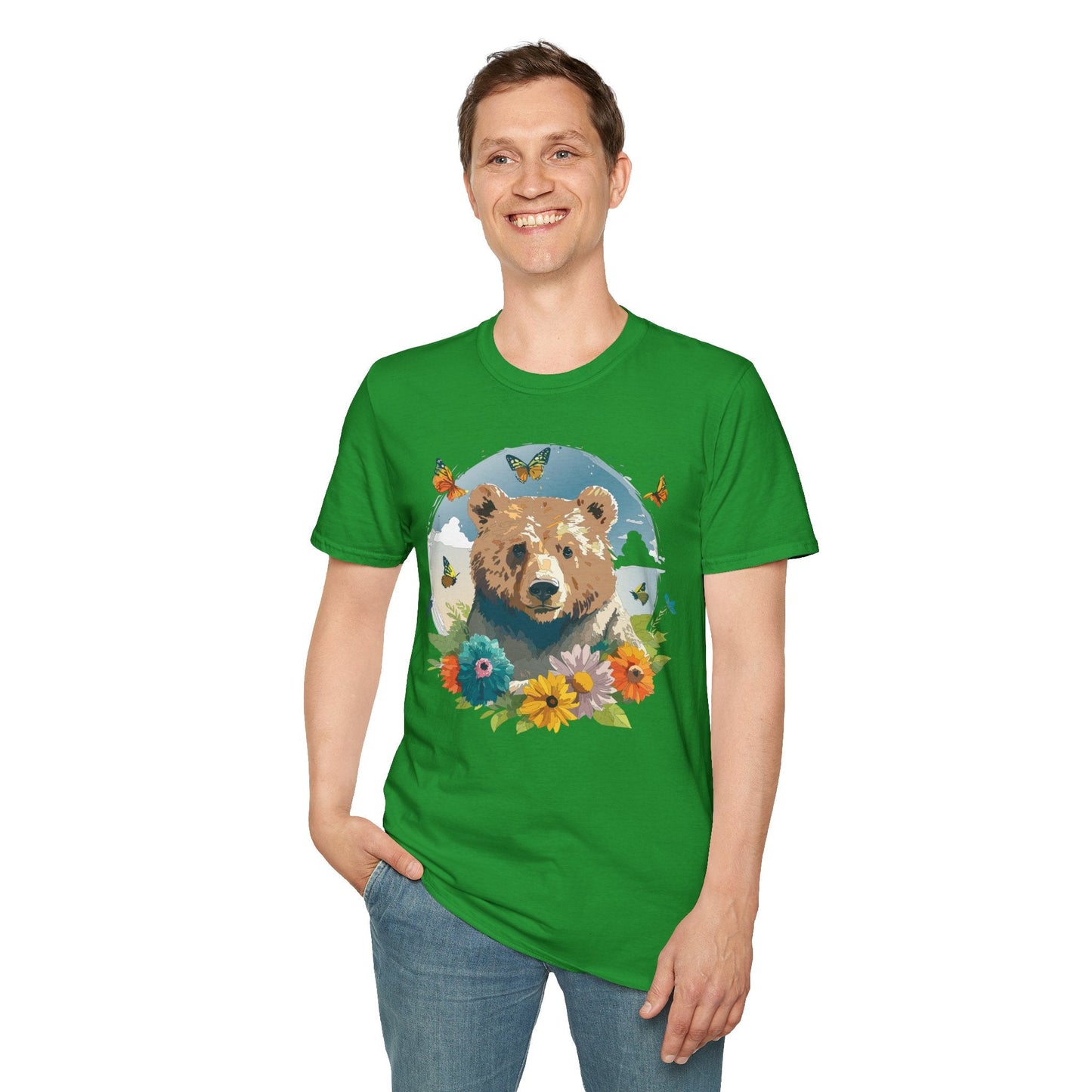 Bear T Shirt Unisex Teddy Bear Tee Softstyle 64000 Ring Spun Cotton Tee Lightweight Breathable