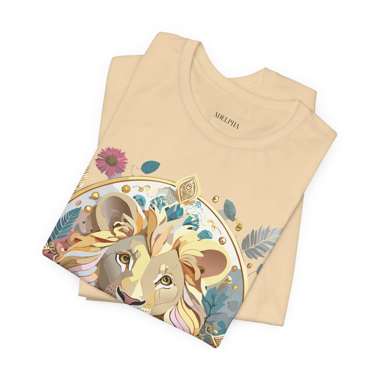 Medallion Graphic Unisex 100 Cotton Vintage Animal Medal Artwork Tee 64