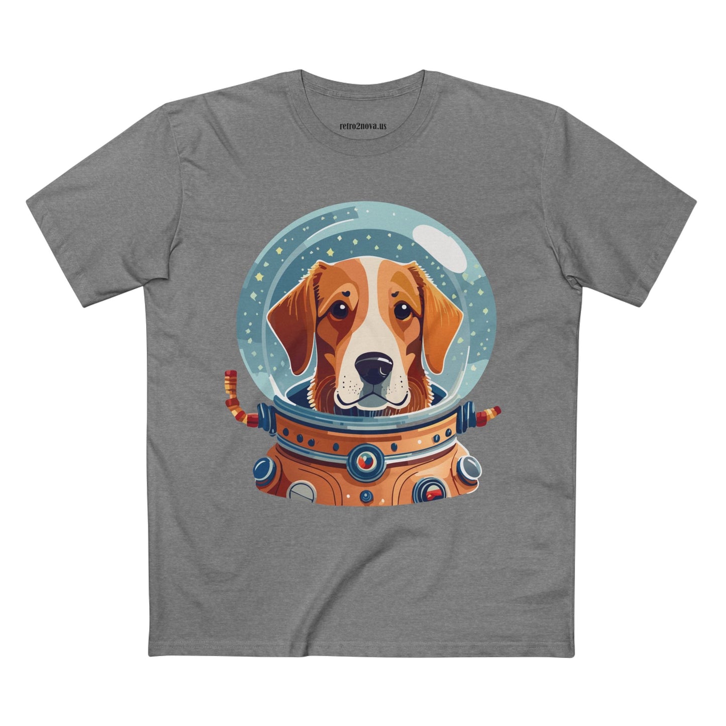 Unisex Dog Art Shirt Premium Cotton Tee With Original Animal Design From Retro2Nova Art Collection For Everyday Comfort