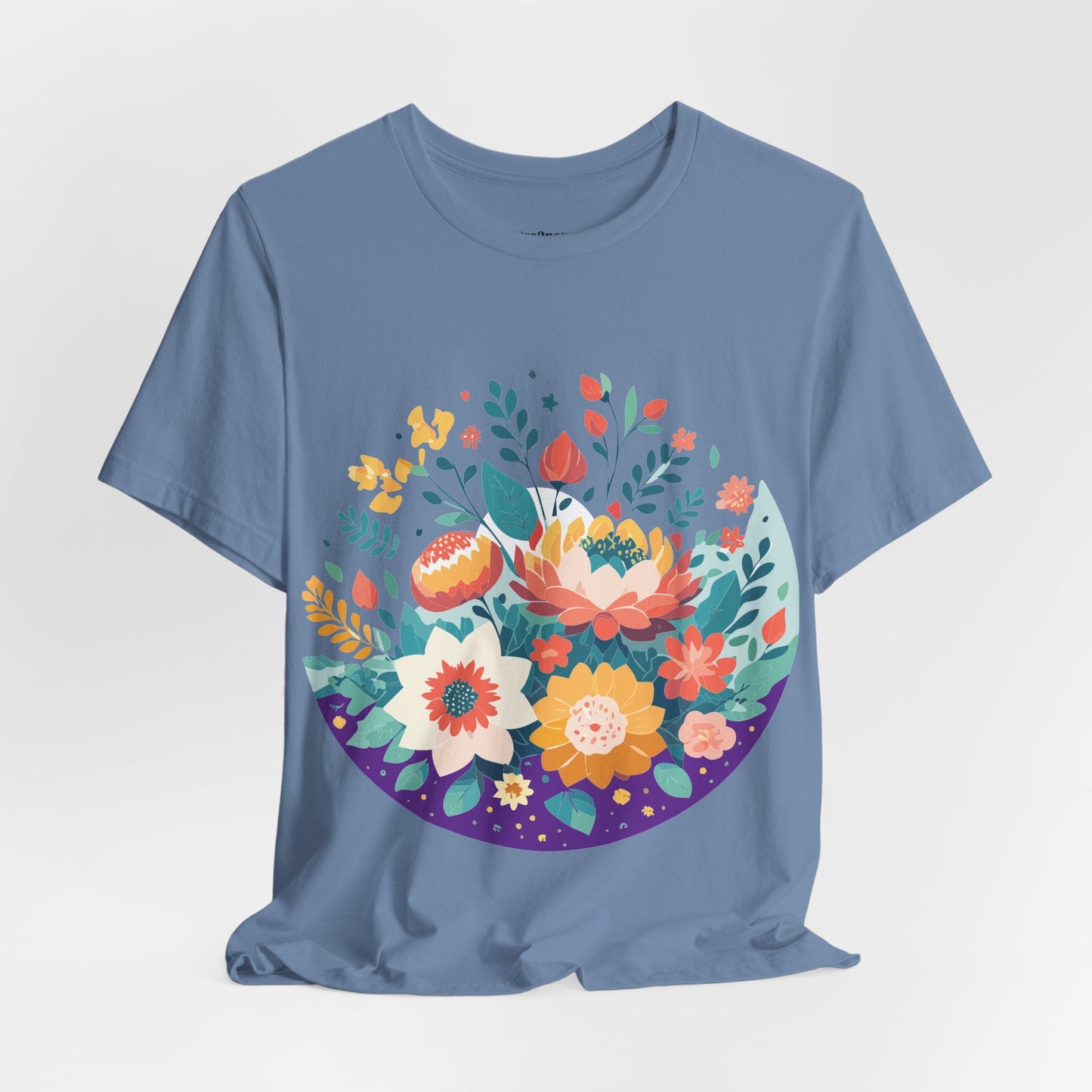 Flowers Shirt Floral Shirt Unisex Jersey Short Sleeve Tee Breathable Fabric Free Shipping