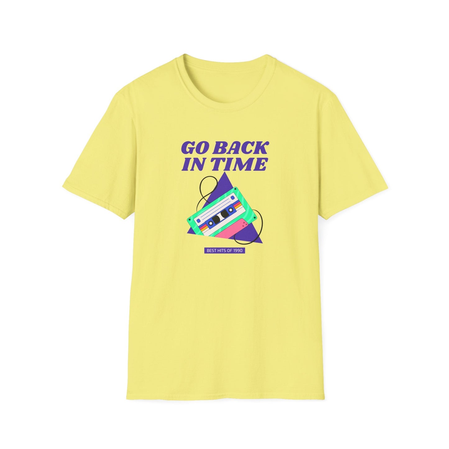 Retro Go Back In Time Cassette T-Shirt Unisex Cotton