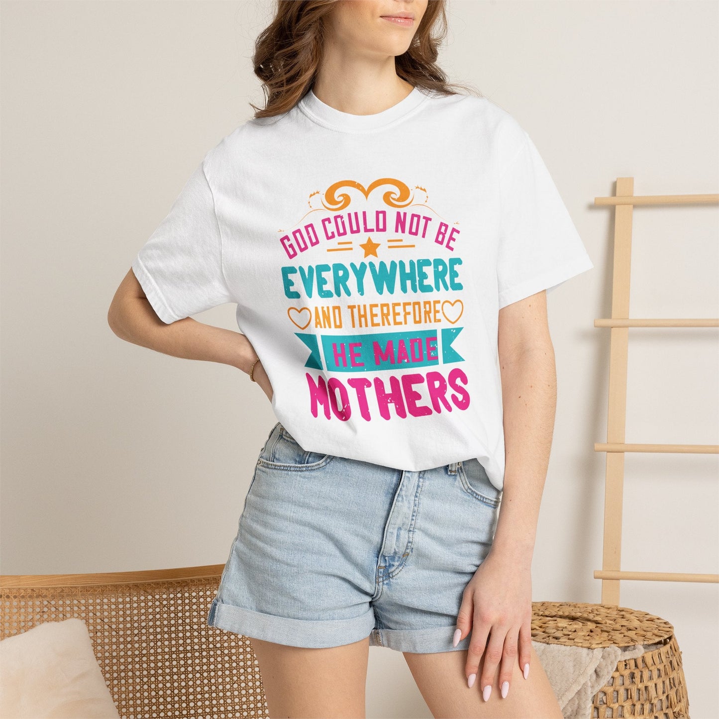Mom T-shirt Mother Day Mama Tee Unisex Comfort Colors Garment-Dyed Cotton h70