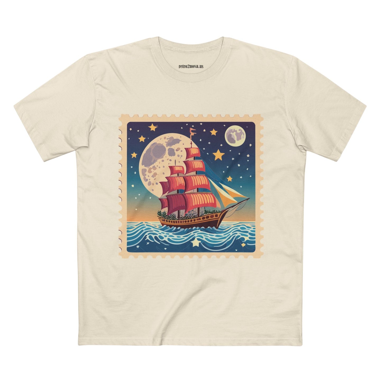 Stamp Shirt Postage Stamp Tee Unisex Premium Cotton Art Design Original Art By Retro2Nova Collection