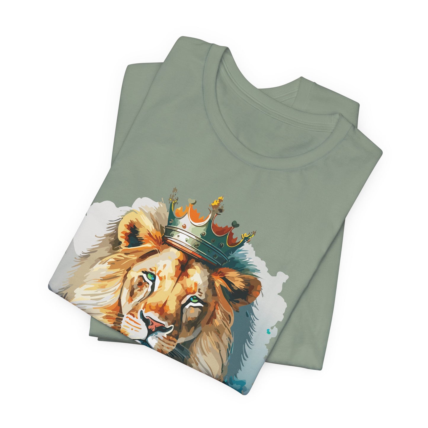 Lion Shirt, Animal Shirt, T-Shirt with Lion, Art Design Tee, Animal Tees, Safari T-Shirt, Crown Tee 13
