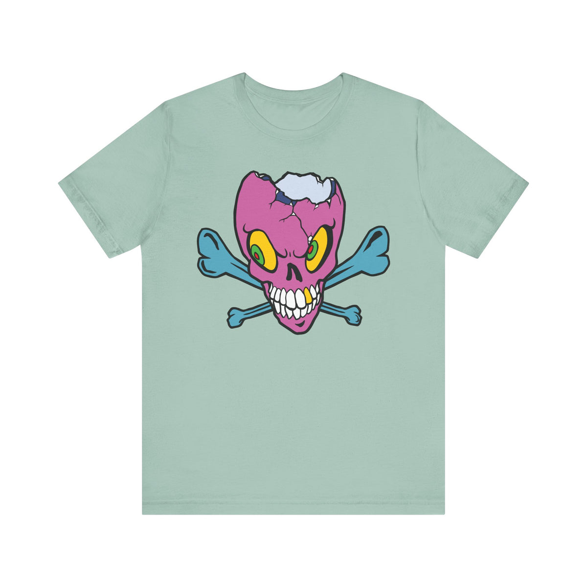 Purple Skull Graphic Design Tee, Skull Shirt, Vintage Tees, Art Design T-Shirt, Vintage Graphic Tee, Art Shirts with Skulls 5